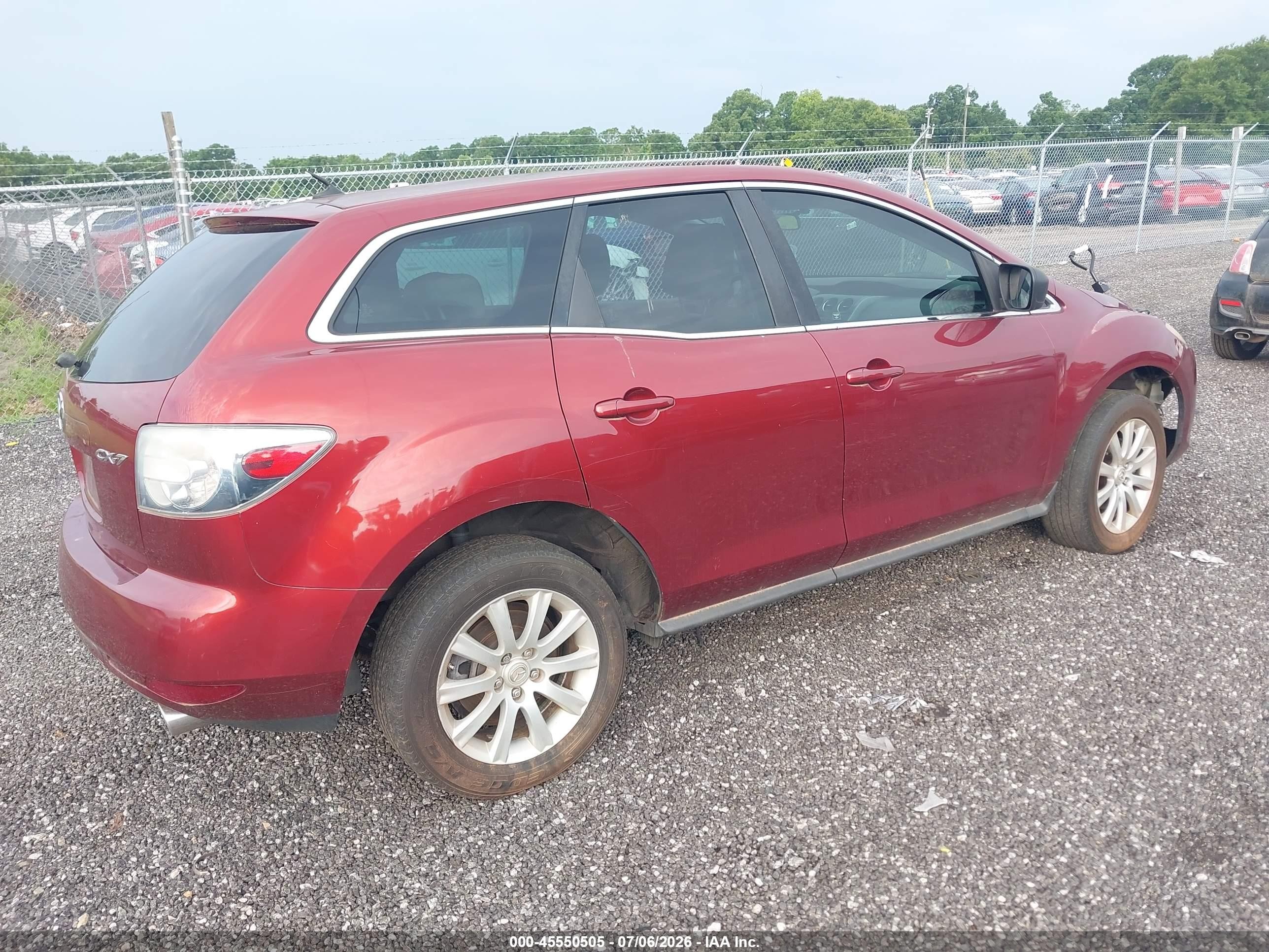 2010 Mazda Cx-7 I Sport Burgundy vin: JM3ER2W59A0350312