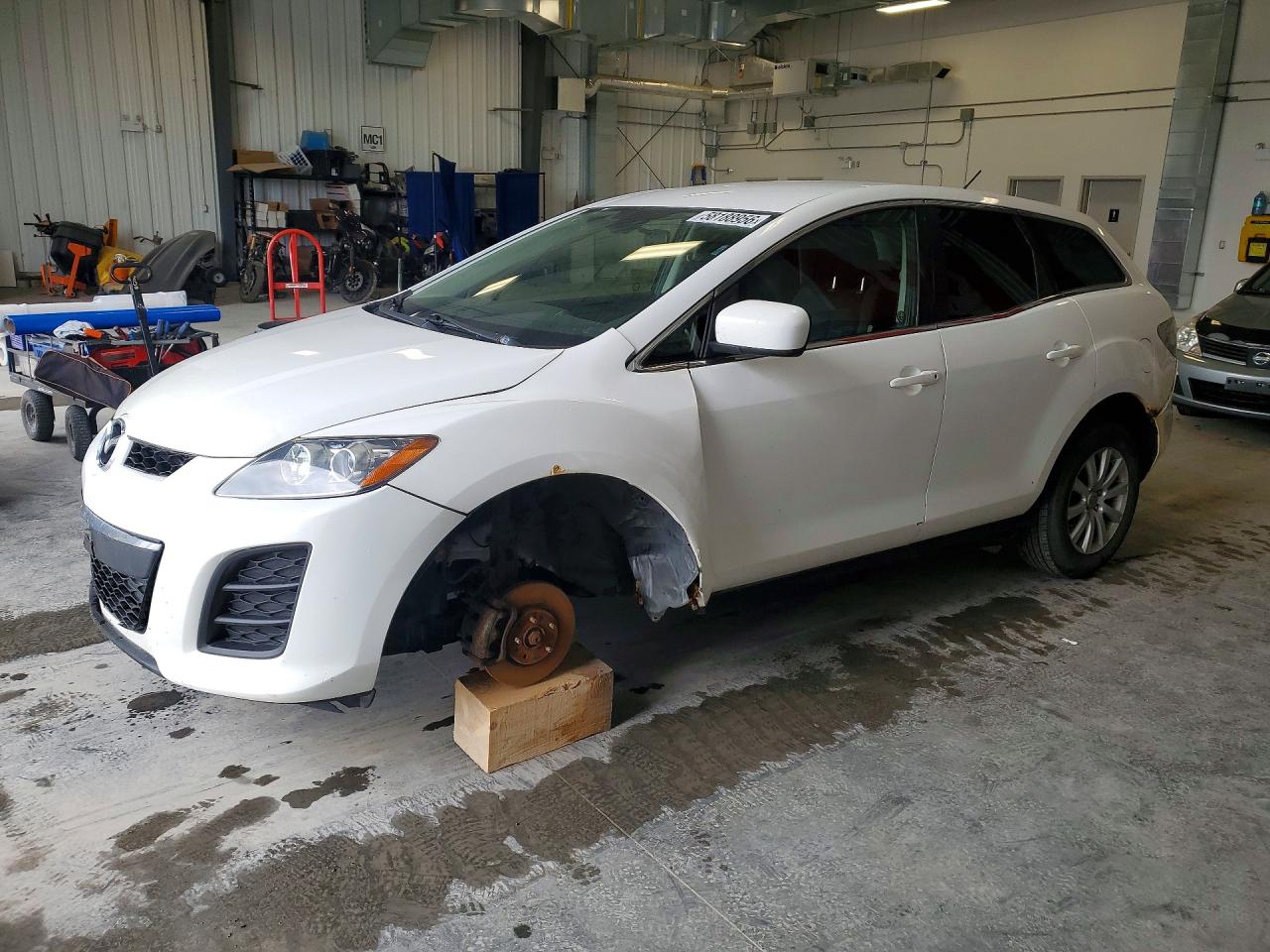 2010 Mazda Cx-7 White vin: JM3ER2W59A0352402