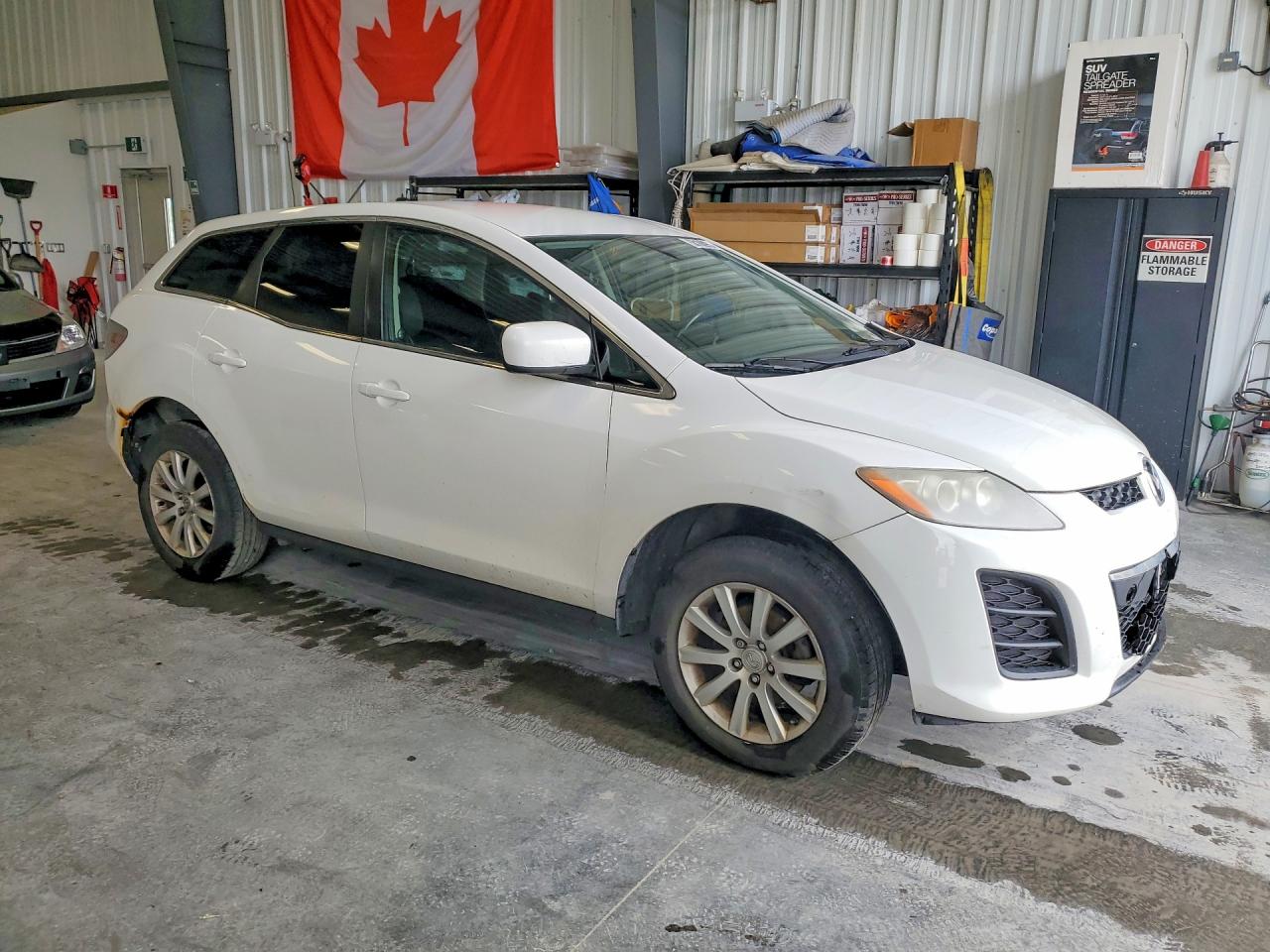 2010 Mazda Cx-7 White vin: JM3ER2W59A0352402