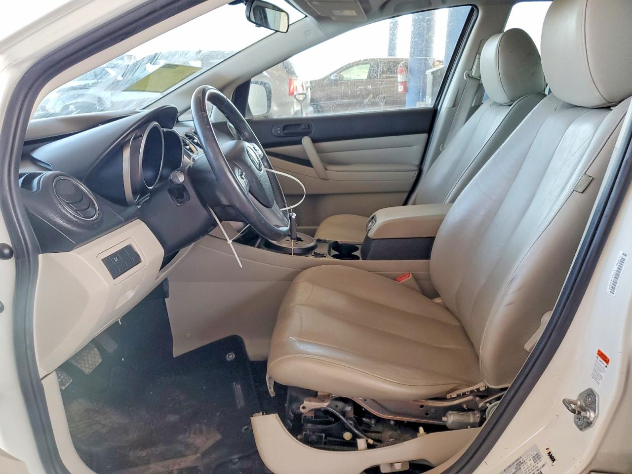 2010 Mazda Cx-7 White vin: JM3ER2WL3A0329664