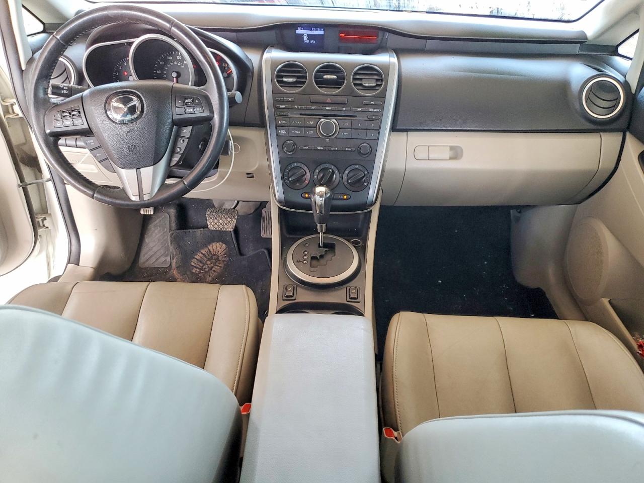 2010 Mazda Cx-7 White vin: JM3ER2WL3A0329664