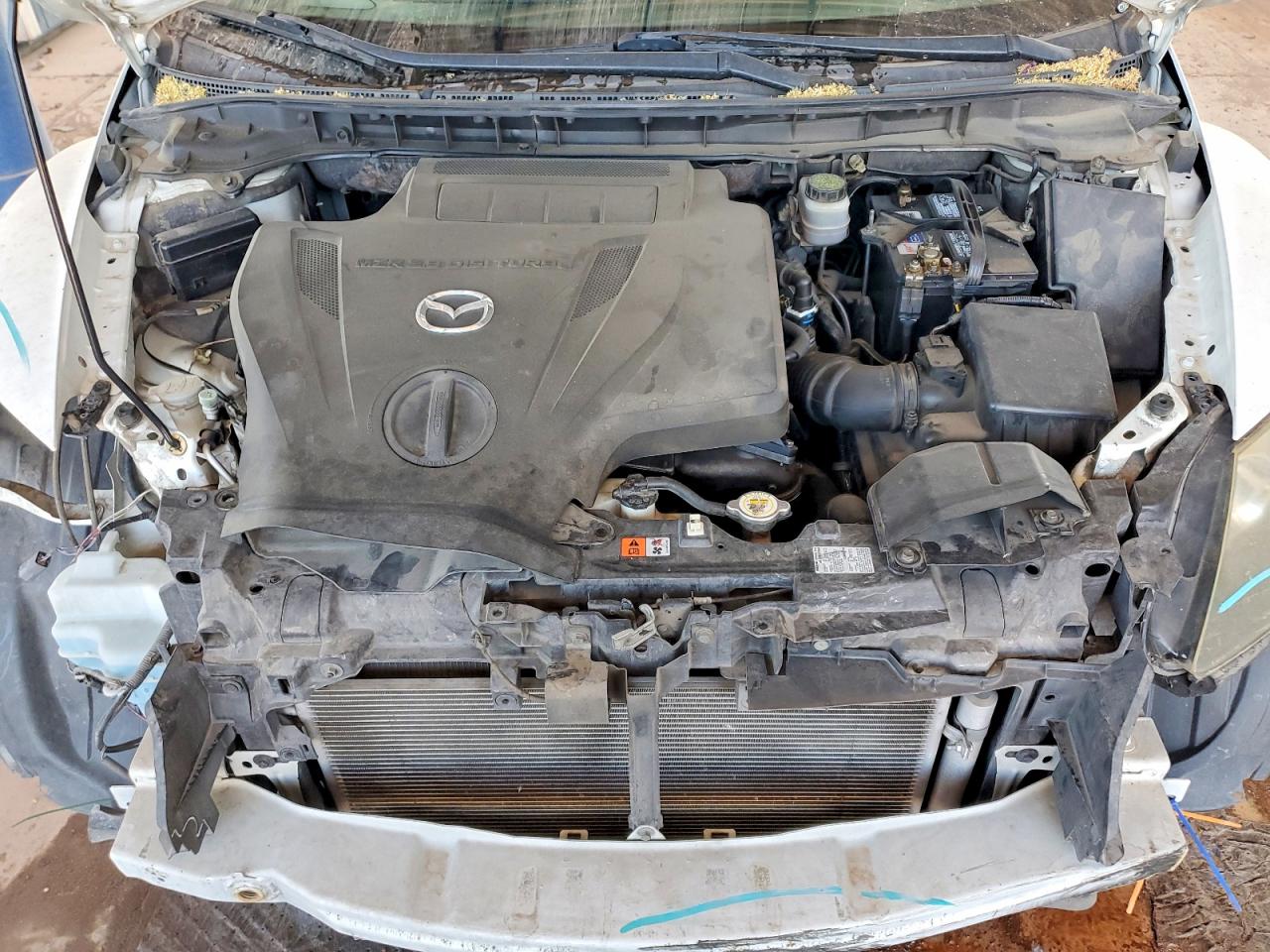 2010 Mazda Cx-7 White vin: JM3ER2WL3A0329664