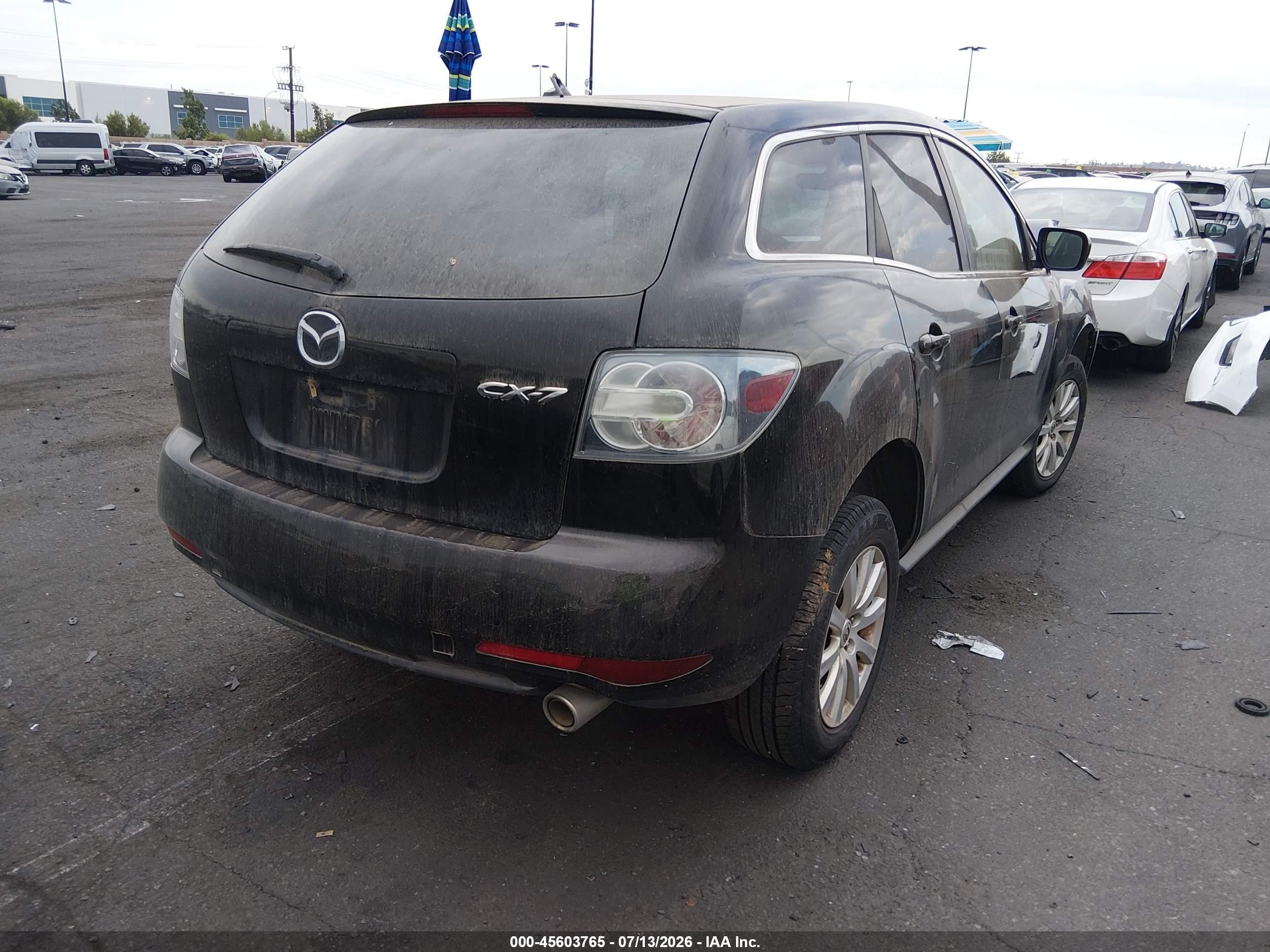 2010 Mazda Cx-7 I Sport Black vin: JM3ER2WM0A0318873
