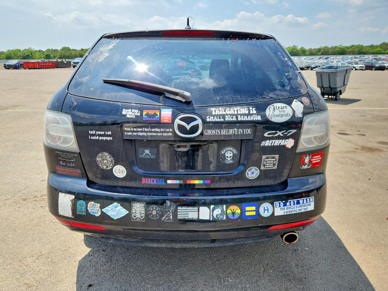 2010 Mazda Cx-7 Black vin: JM3ER2WM0A0322664