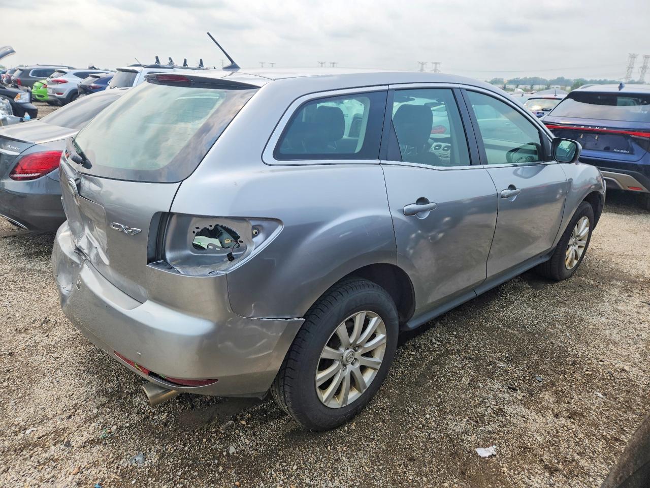2010 Mazda Cx-7 Silver vin: JM3ER2WM3A0322450