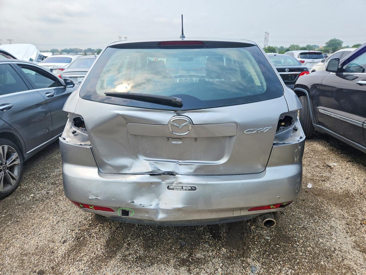 2010 Mazda Cx-7 Silver vin: JM3ER2WM3A0322450