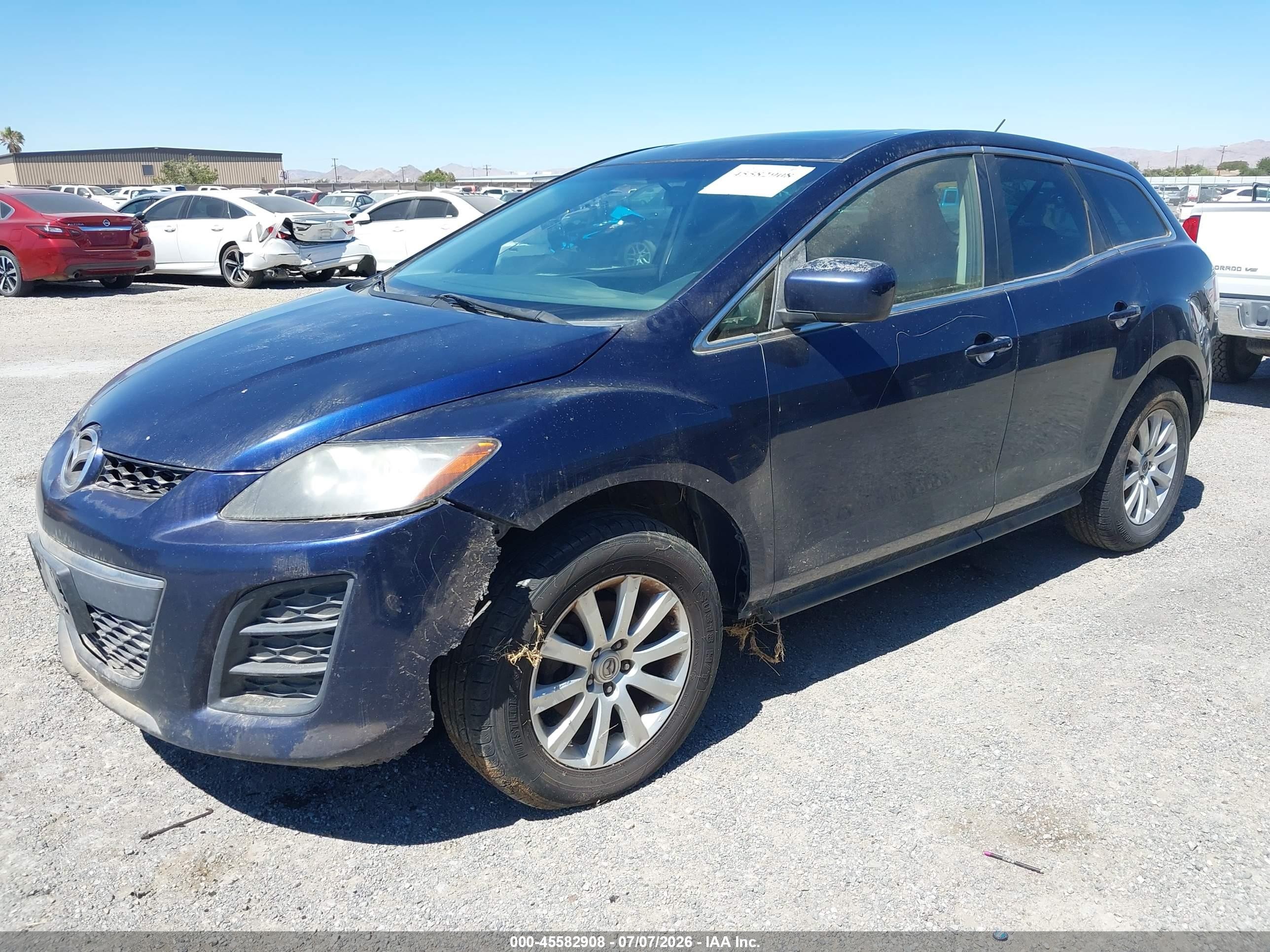 2010 Mazda Cx-7 I Sport Blue vin: JM3ER2WM3A0328877