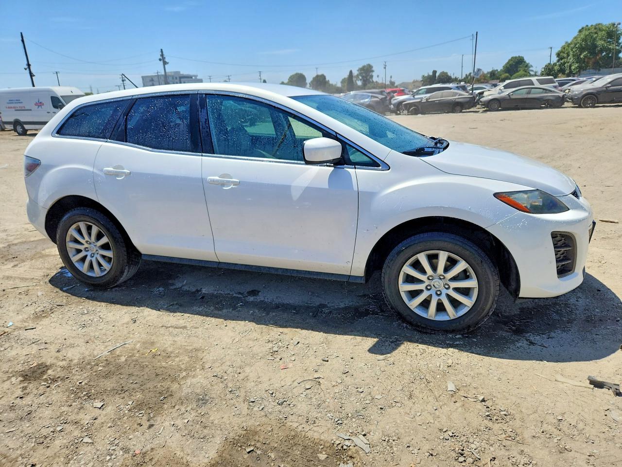 2010 Mazda Cx-7 White vin: JM3ER2WM6A0314794