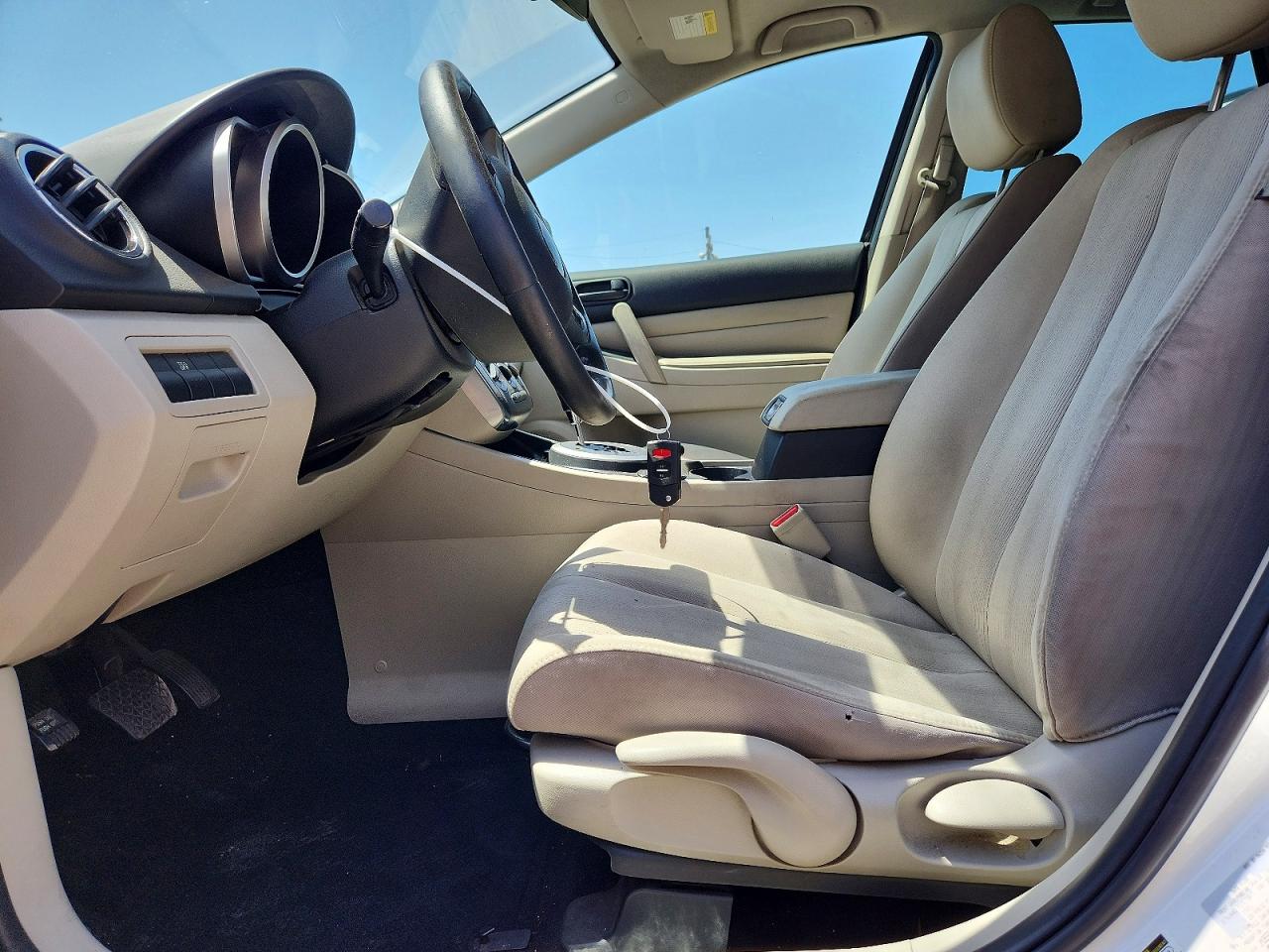 2010 Mazda Cx-7 White vin: JM3ER2WM6A0314794