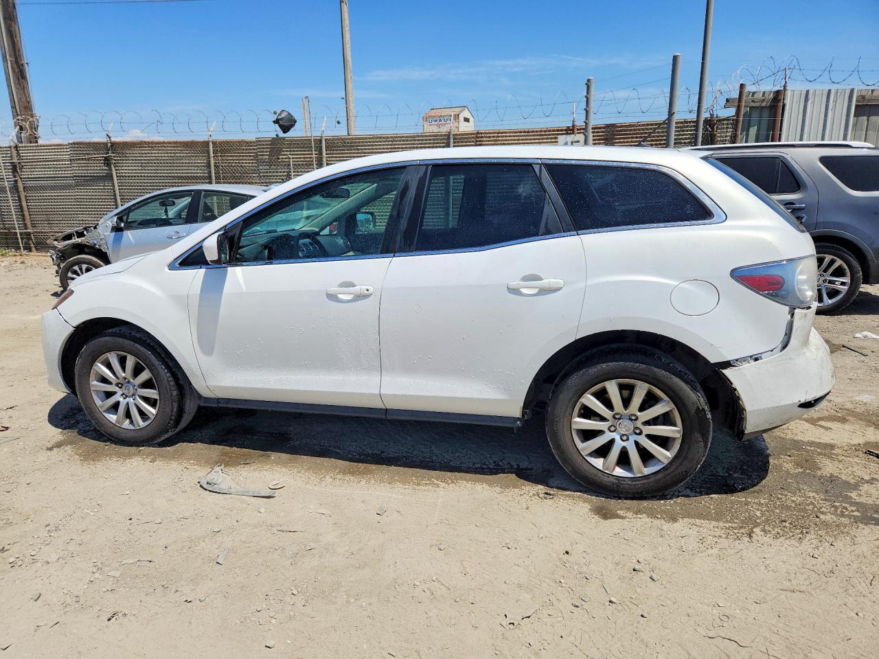 2010 Mazda Cx-7 White vin: JM3ER2WM6A0314794