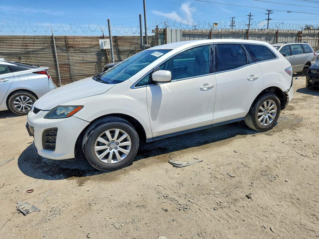 2010 Mazda Cx-7 White vin: JM3ER2WM6A0314794