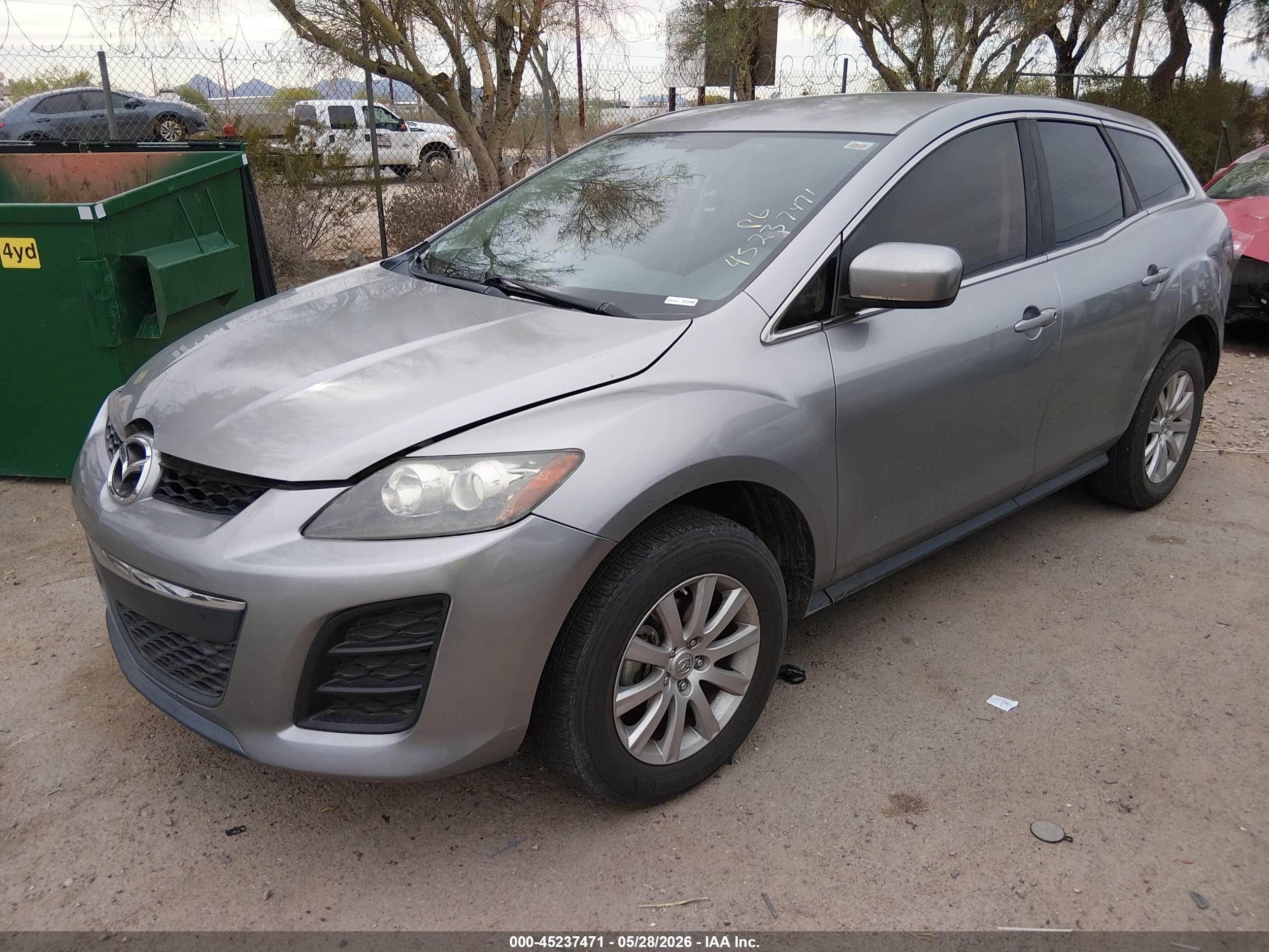 2010 Mazda Cx-7 I Sport Silver vin: JM3ER2WM7A0320846