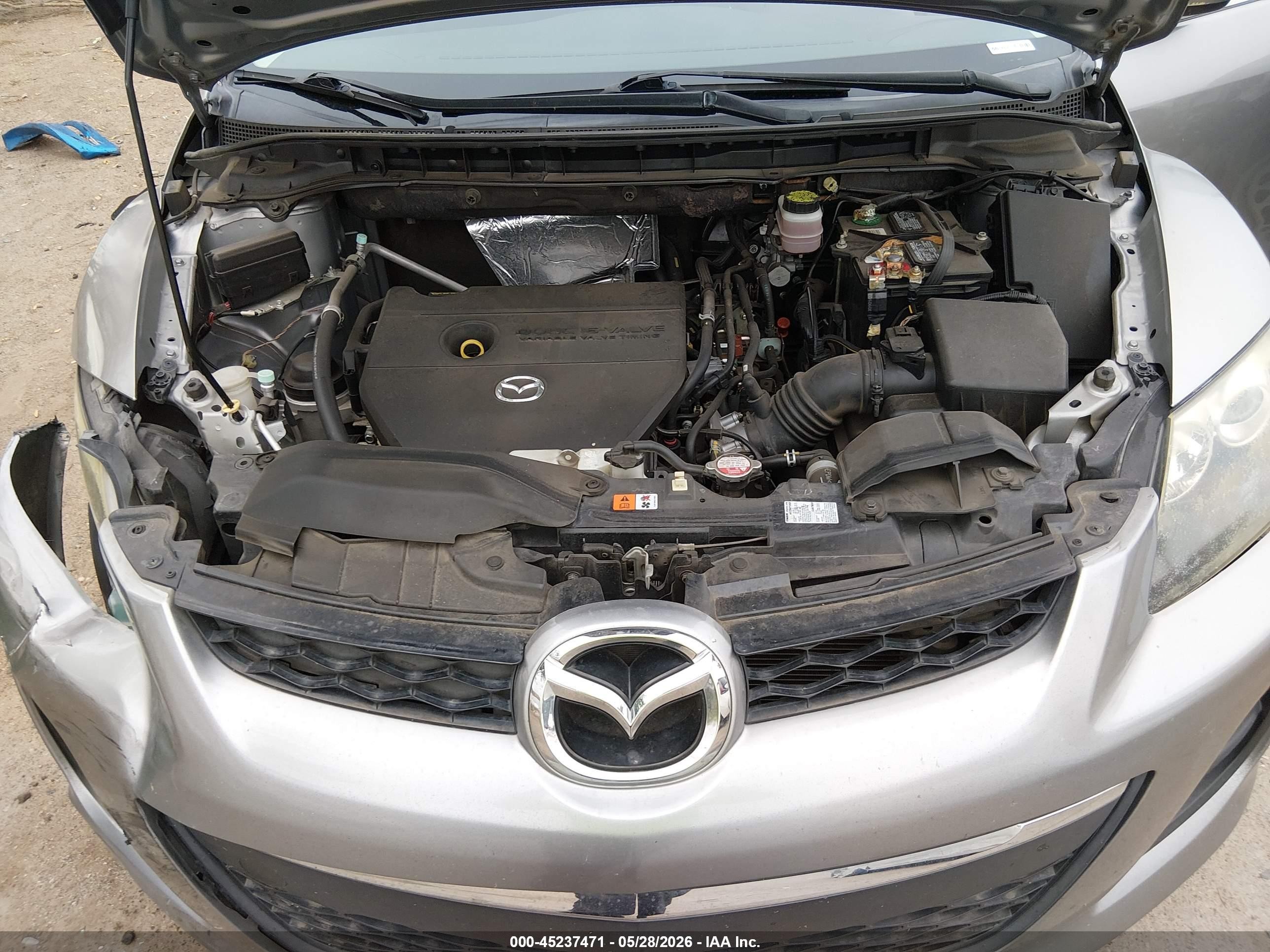 2010 Mazda Cx-7 I Sport Silver vin: JM3ER2WM7A0320846