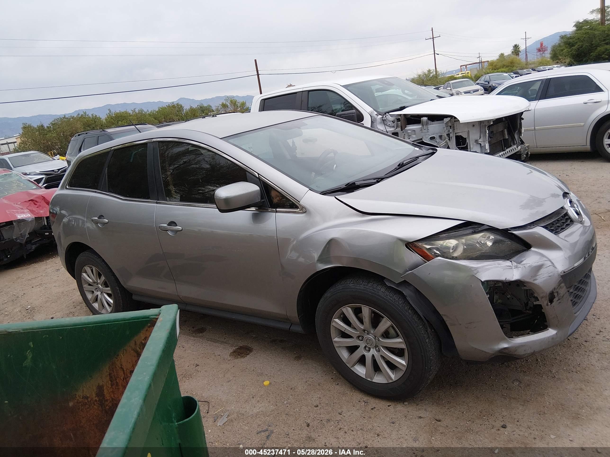 2010 Mazda Cx-7 I Sport Silver vin: JM3ER2WM7A0320846