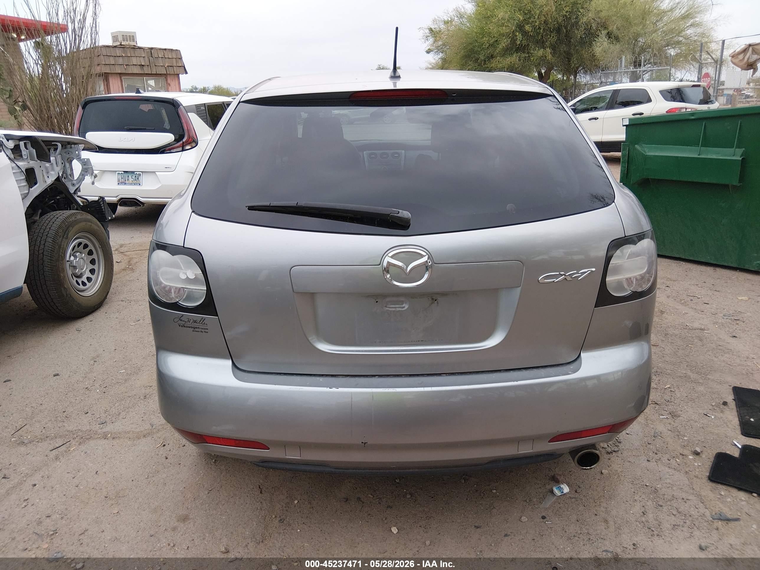 2010 Mazda Cx-7 I Sport Silver vin: JM3ER2WM7A0320846