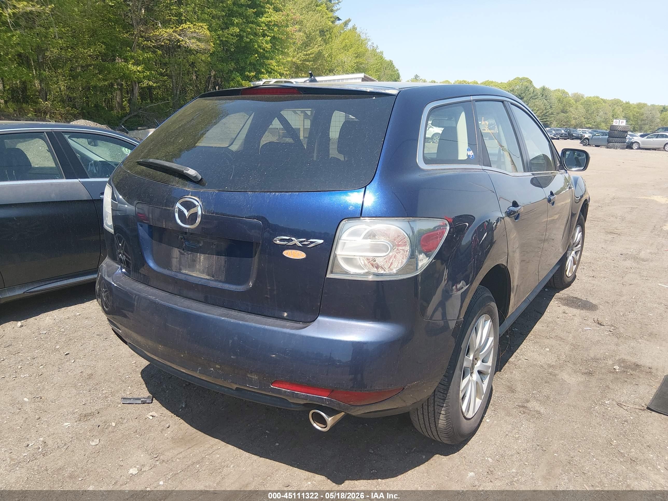 2010 Mazda Cx-7 I Sv Dark Blue vin: JM3ER2WM7A0324699