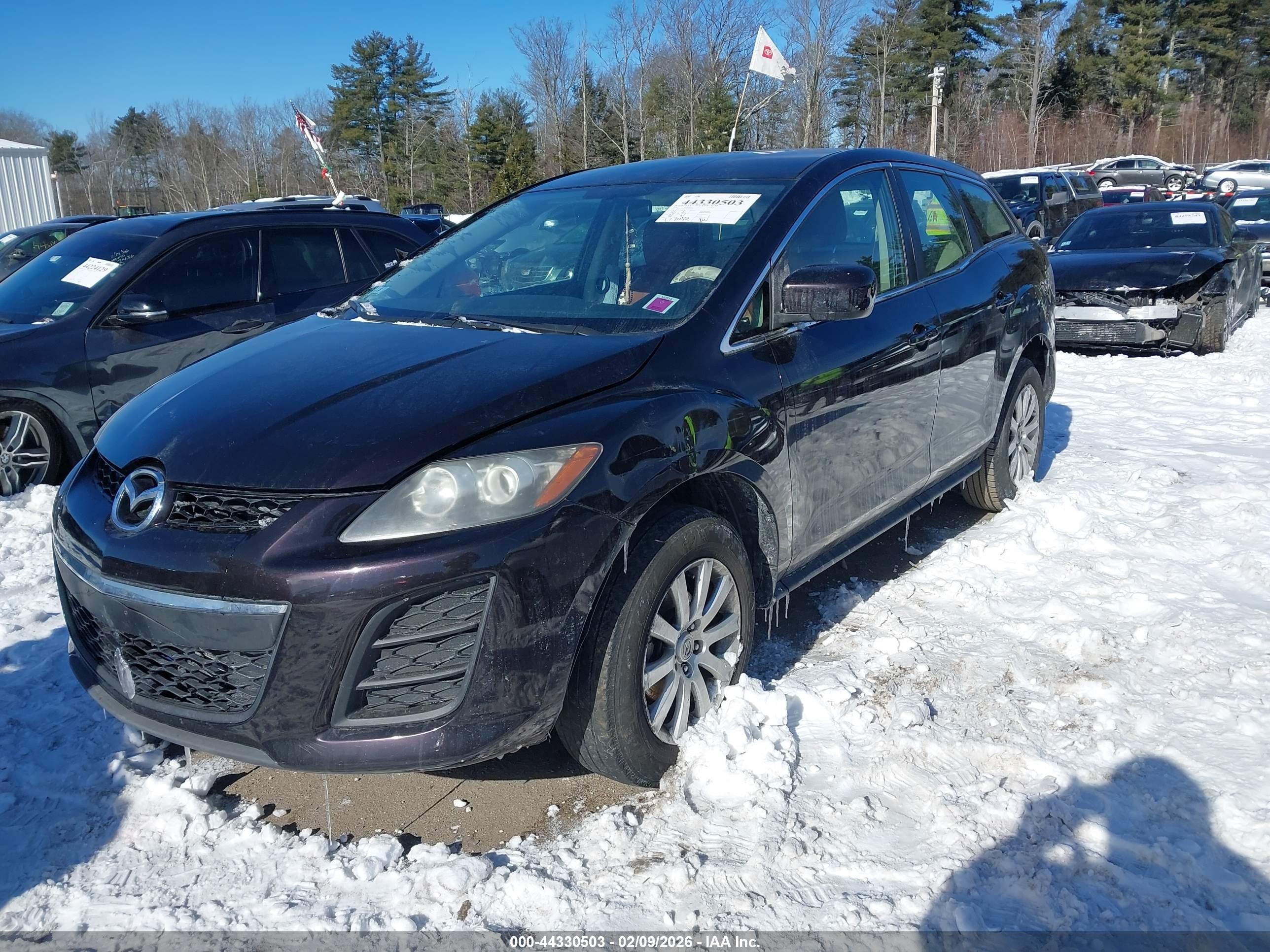 2010 Mazda Cx-7 I Sv Maroon vin: JM3ER2WM7A0325223