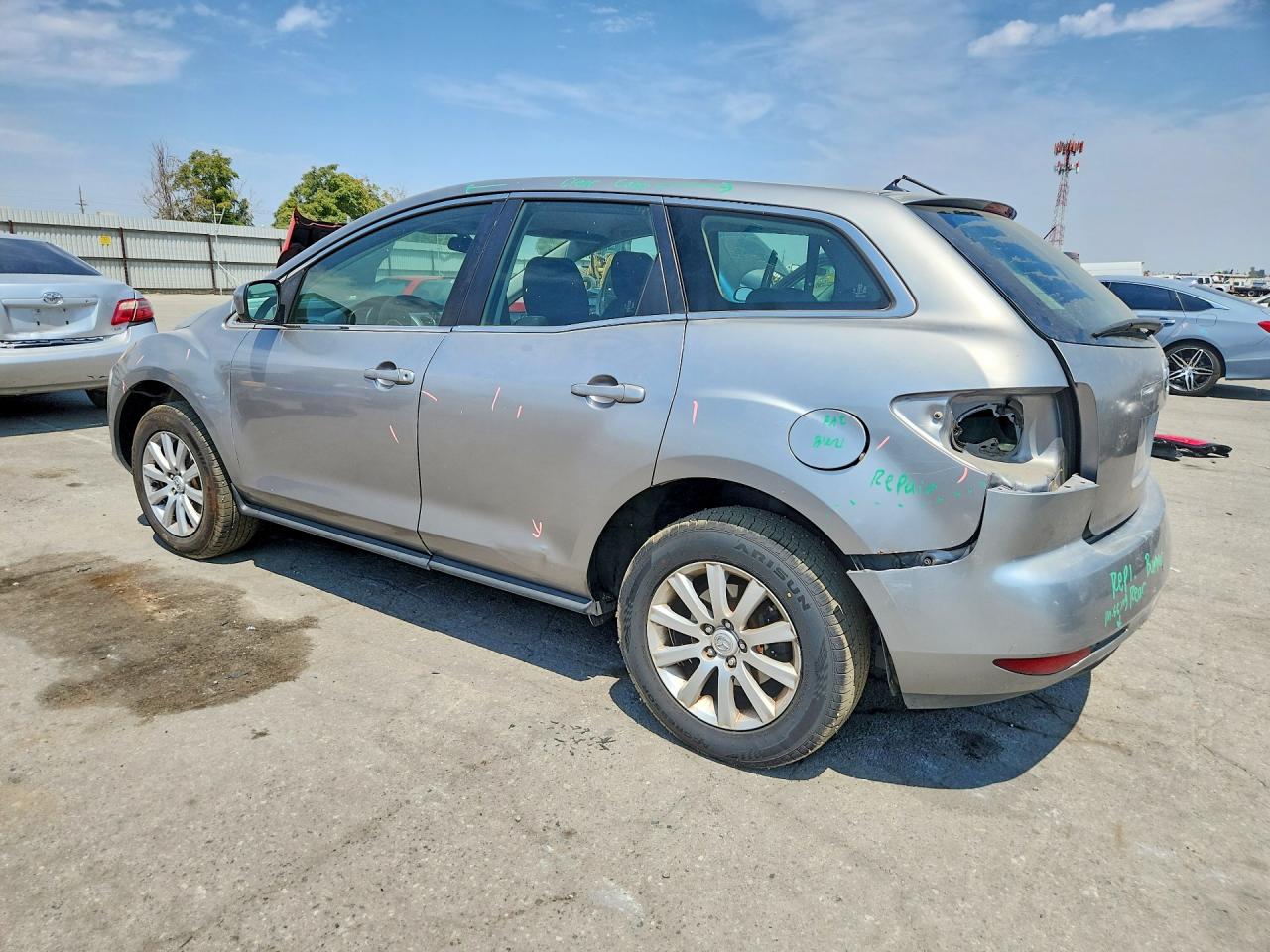 2010 Mazda Cx-7 Gray vin: JM3ER2WM8A0316563