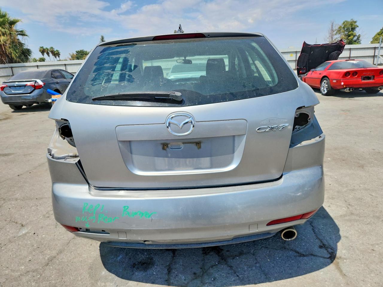 2010 Mazda Cx-7 Gray vin: JM3ER2WM8A0316563