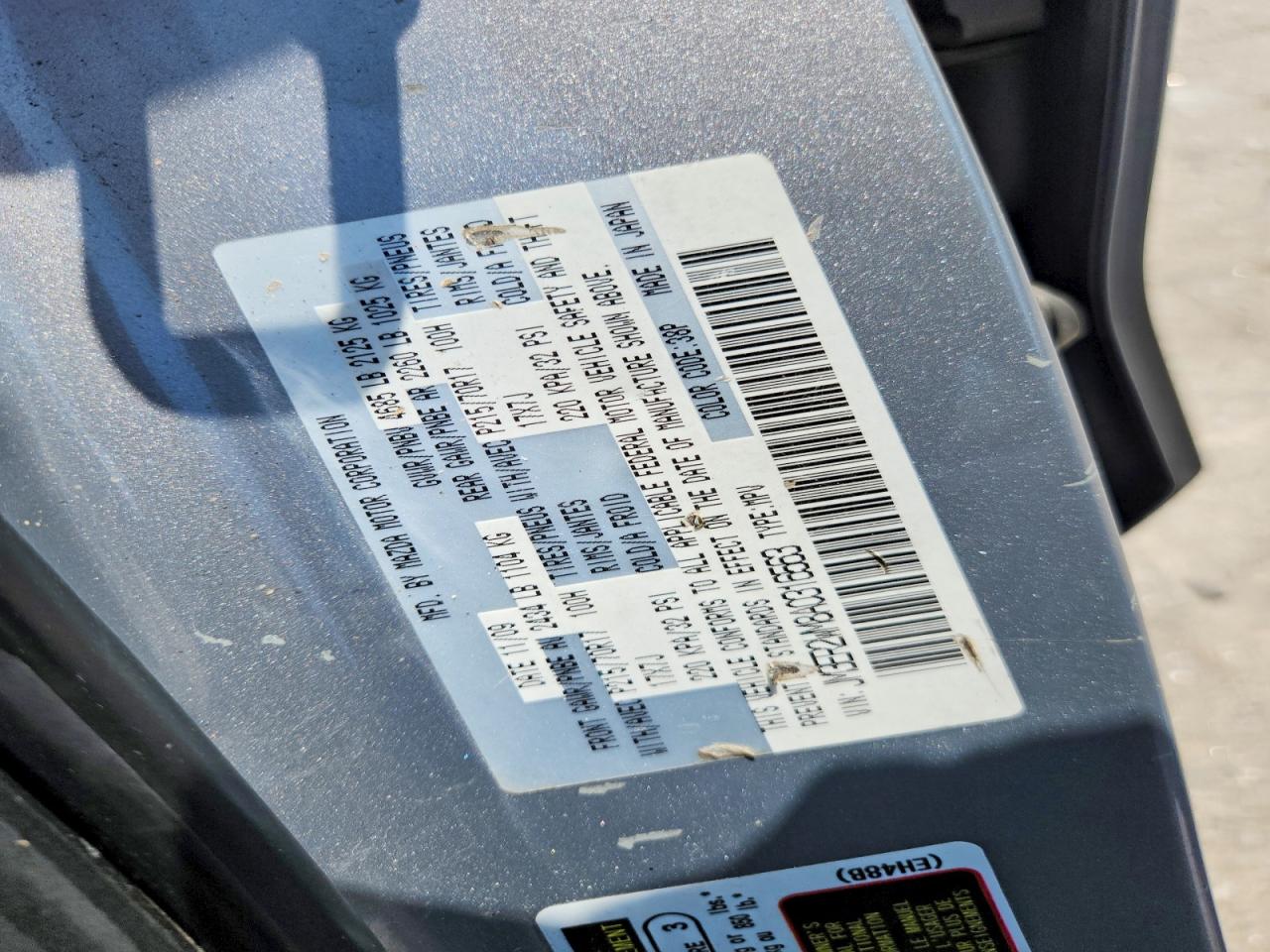 2010 Mazda Cx-7 Gray vin: JM3ER2WM8A0316563