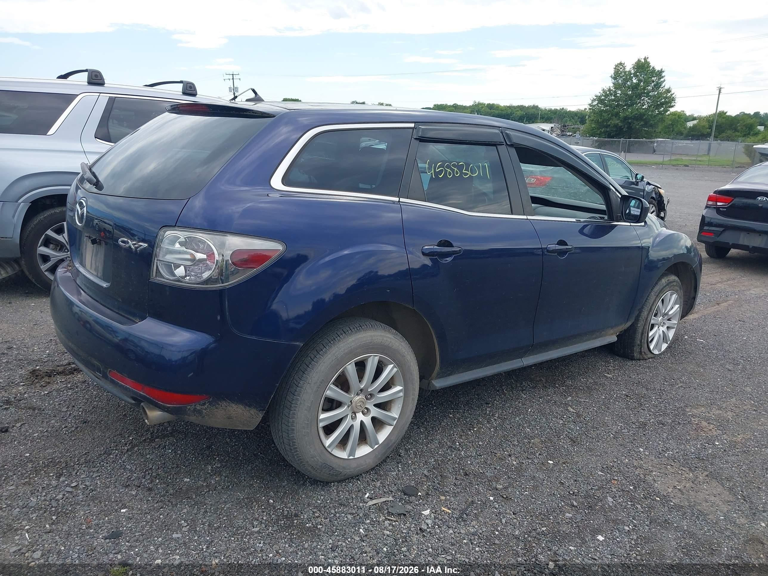 2010 Mazda Cx-7 I Sport Blue vin: JM3ER2WM9A0305894