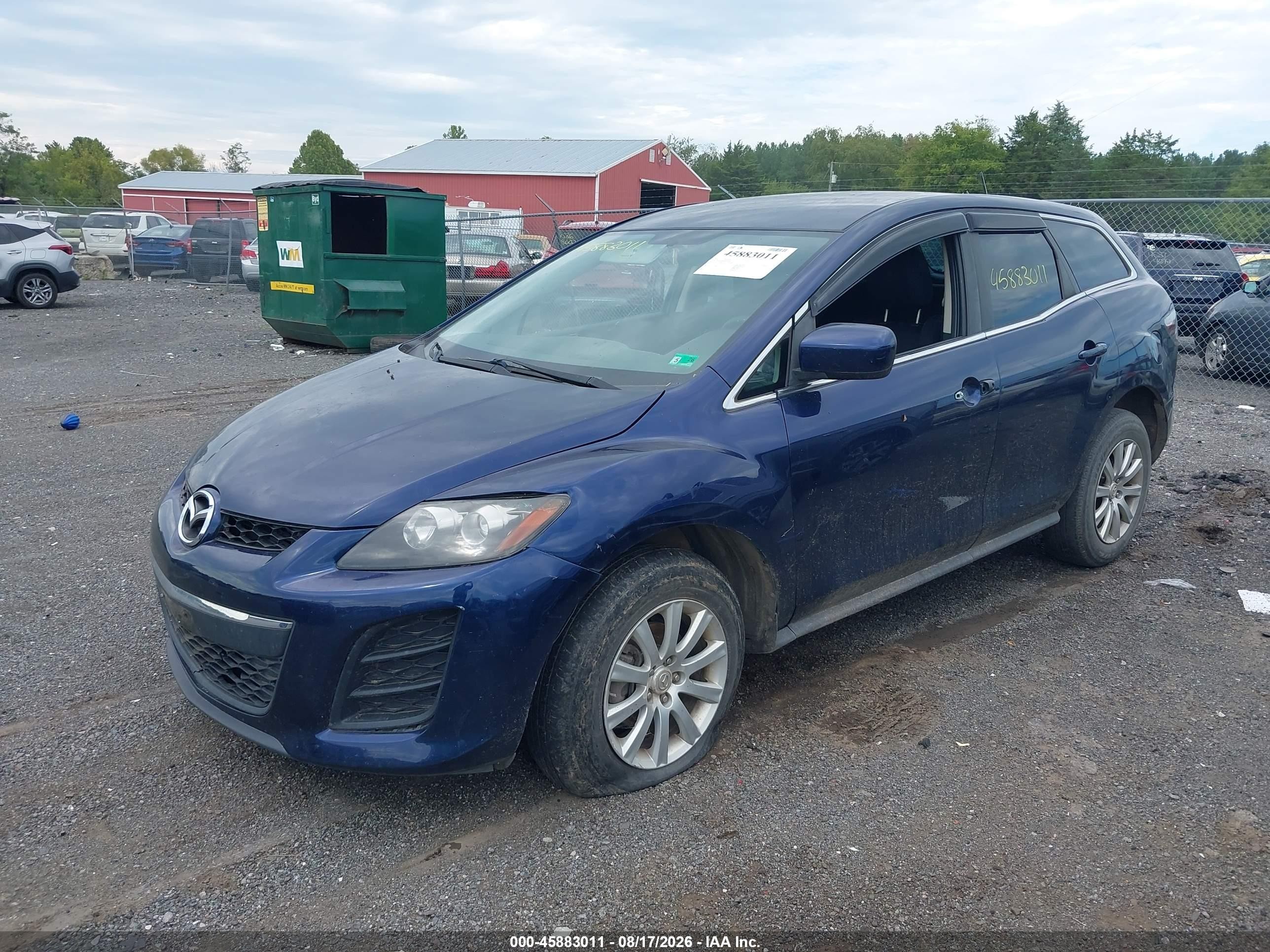 2010 Mazda Cx-7 I Sport Blue vin: JM3ER2WM9A0305894