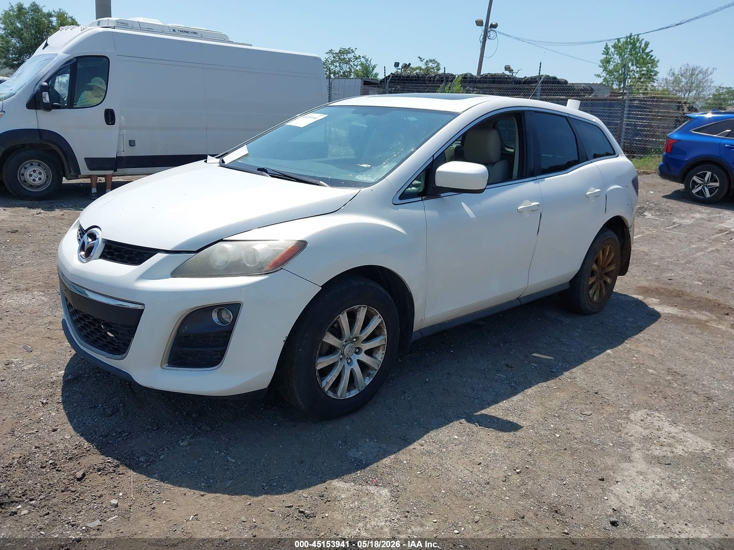 2010 Mazda Cx-7 I Sport White vin: JM3ER2WM9A0313218