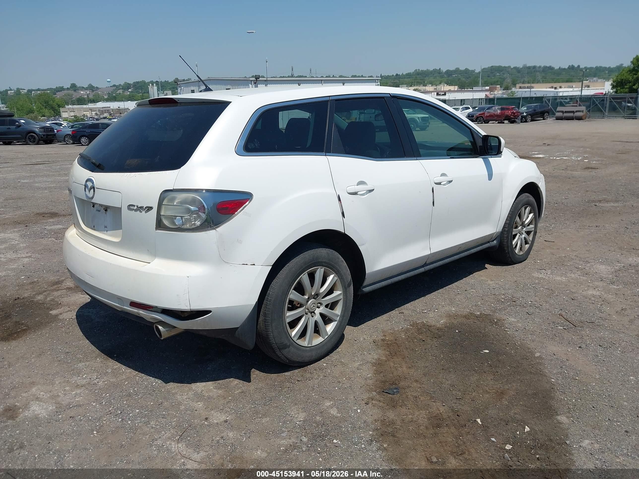 2010 Mazda Cx-7 I Sport White vin: JM3ER2WM9A0313218