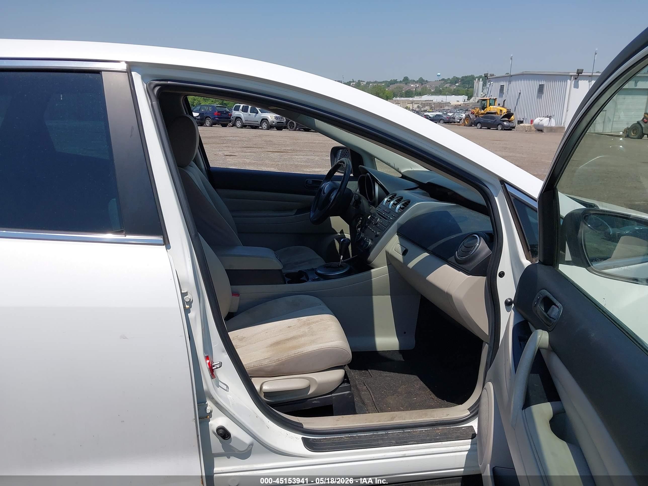 2010 Mazda Cx-7 I Sport White vin: JM3ER2WM9A0313218