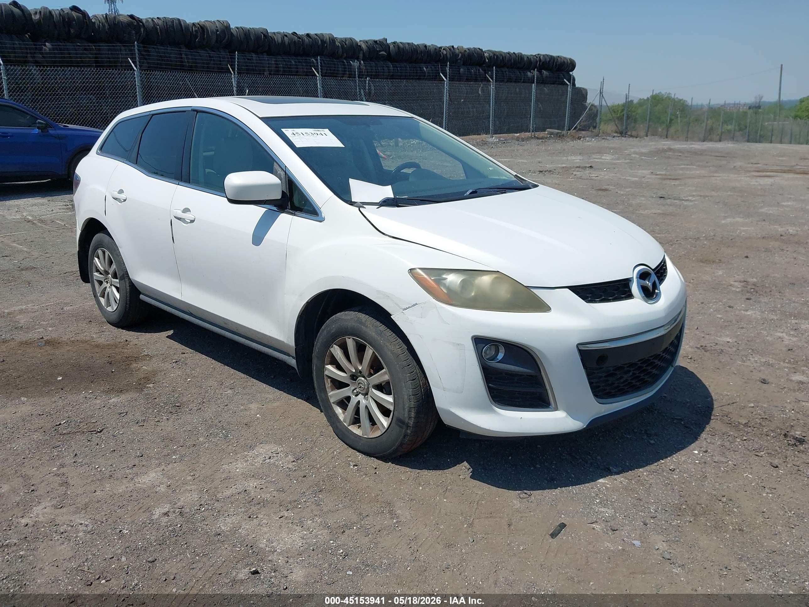 2010 Mazda Cx-7 I Sport White vin: JM3ER2WM9A0313218