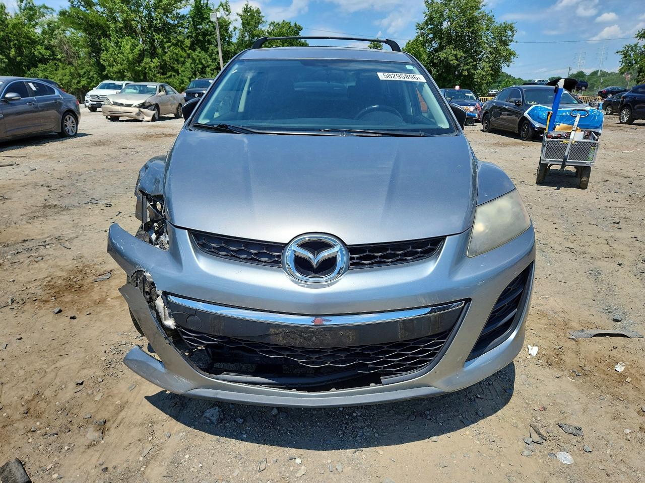 2010 Mazda Cx-7 Silver vin: JM3ER2WMXA0311851
