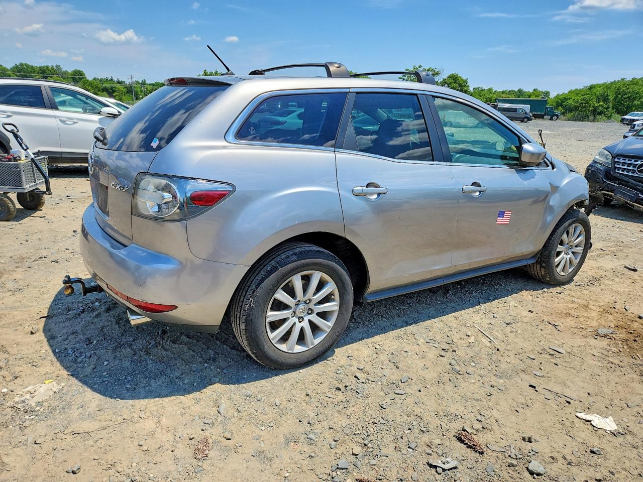 2010 Mazda Cx-7 Silver vin: JM3ER2WMXA0311851