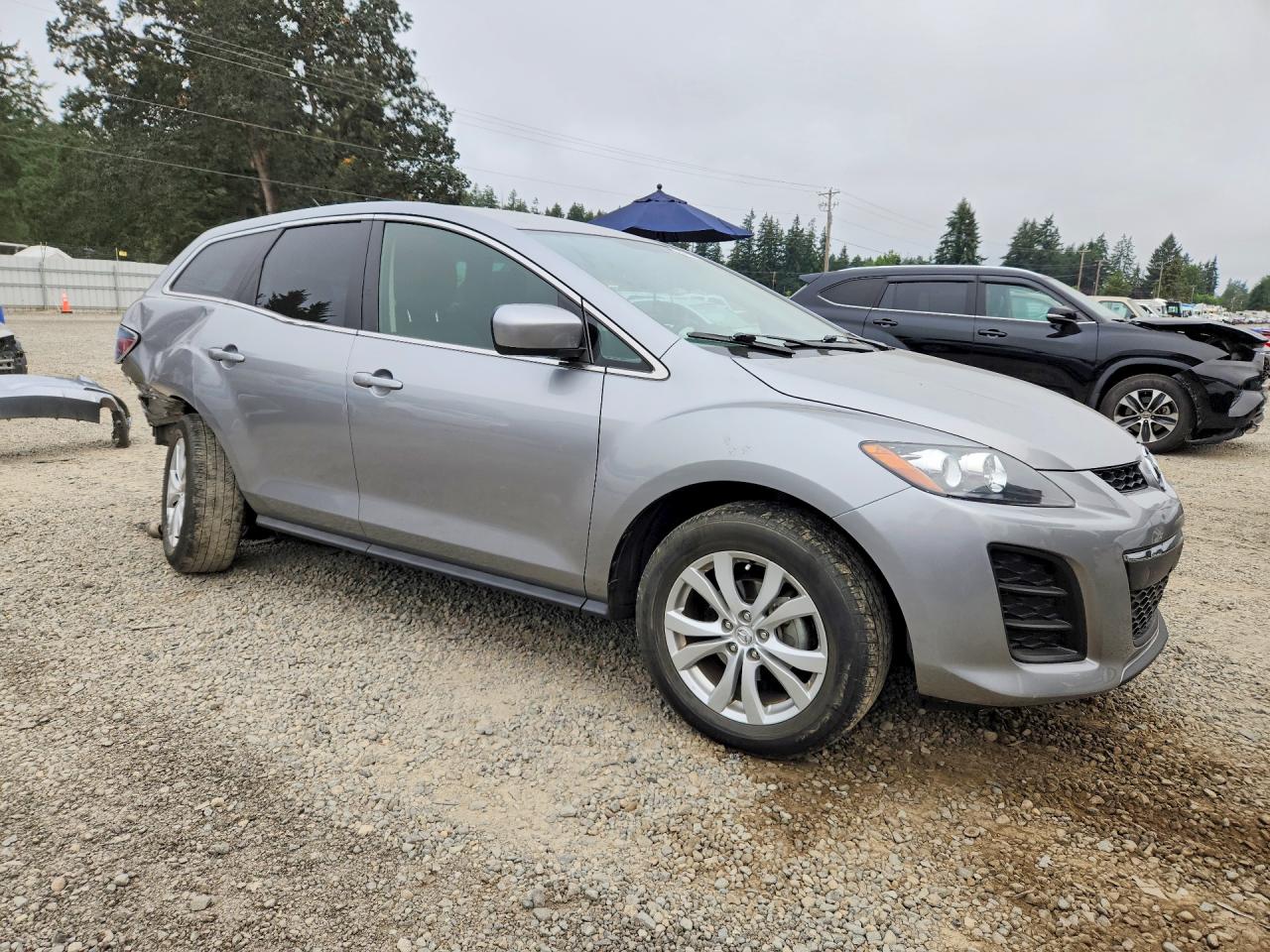 2011 Mazda Cx-7 Silver vin: JM3ER4CL3B0367882