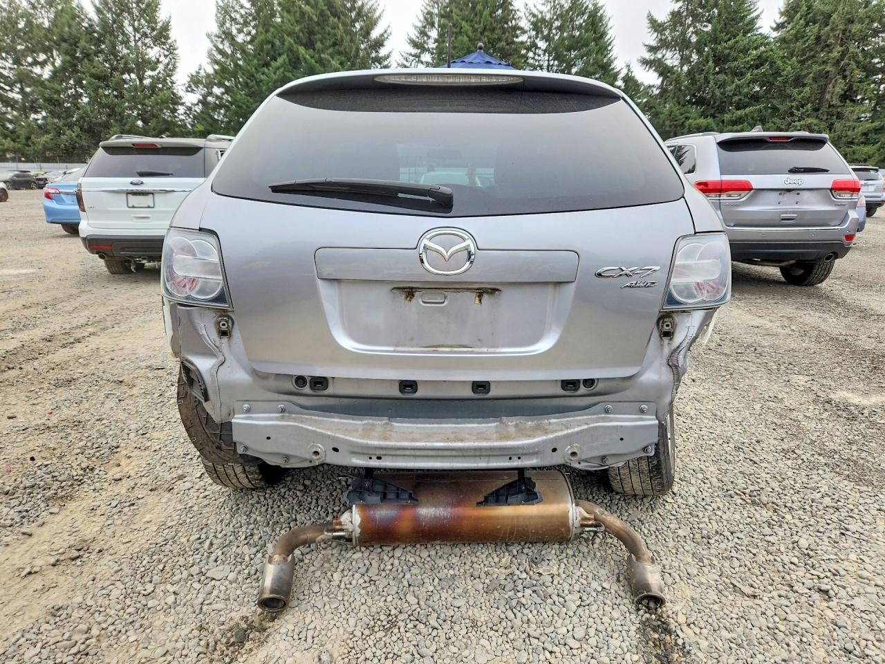 2011 Mazda Cx-7 Silver vin: JM3ER4CL3B0367882
