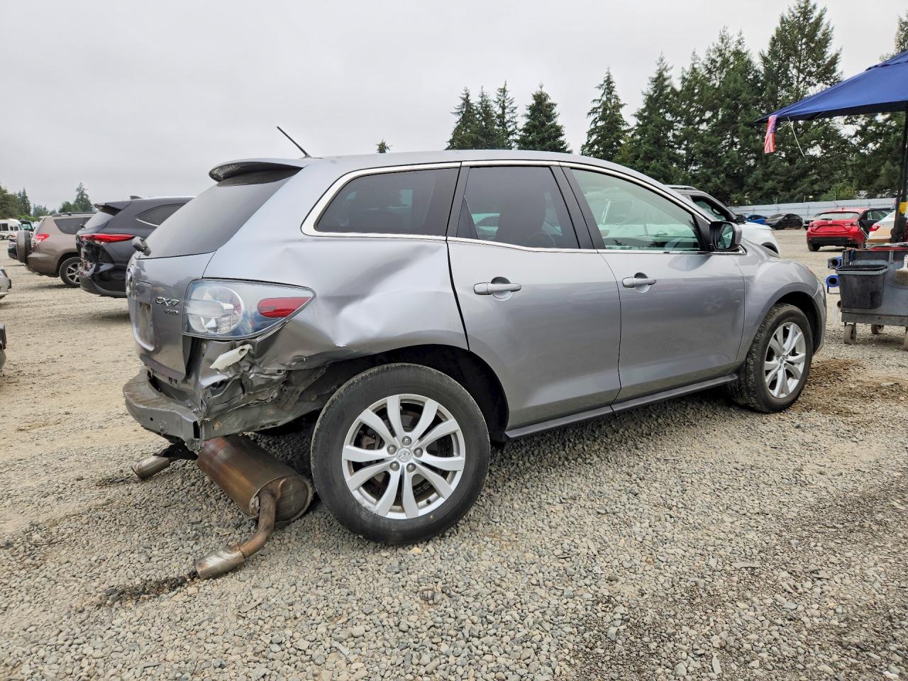 2011 Mazda Cx-7 Silver vin: JM3ER4CL3B0367882