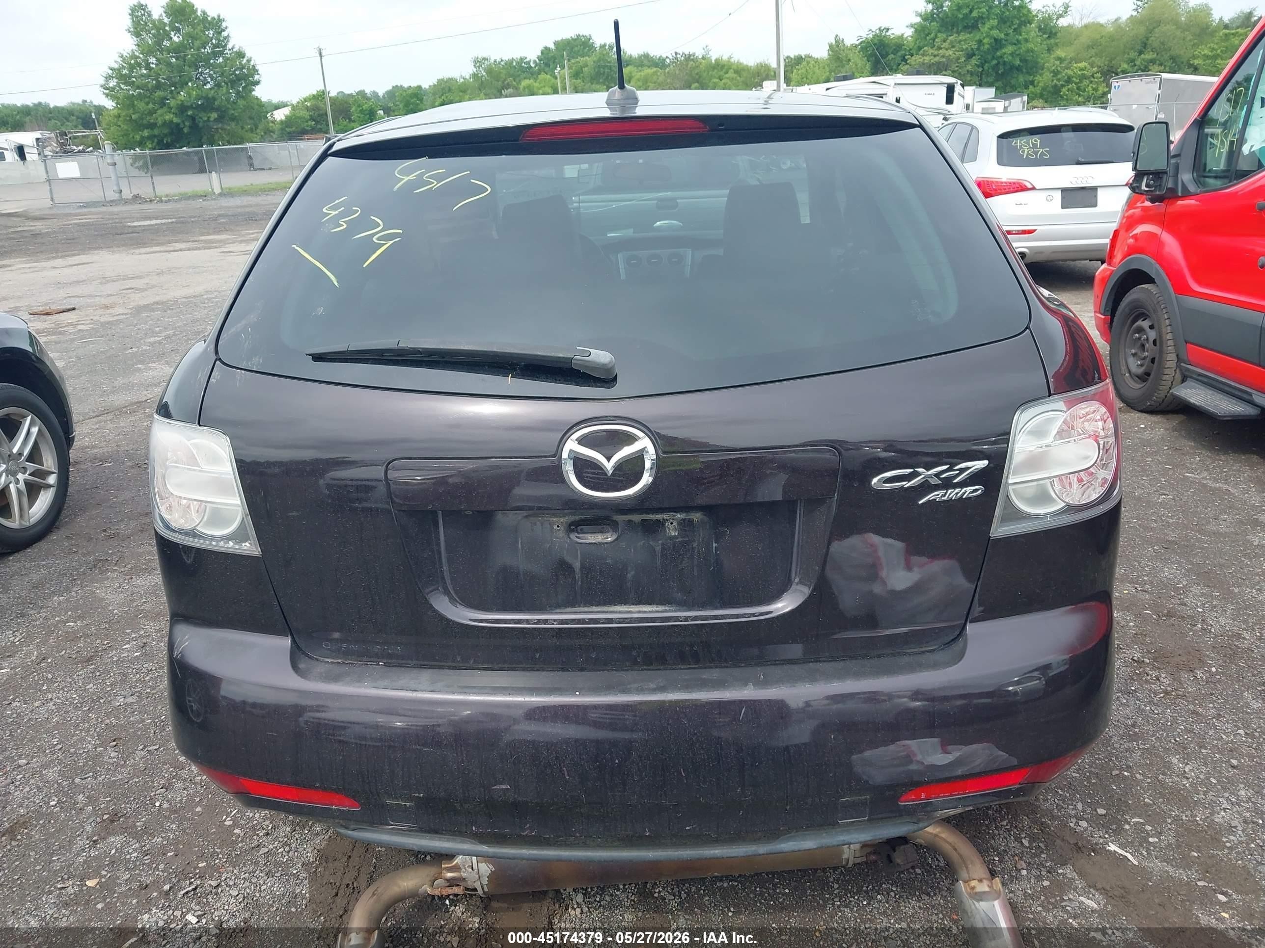 2011 Mazda Cx-7 S Touring Black vin: JM3ER4CL5B0381220