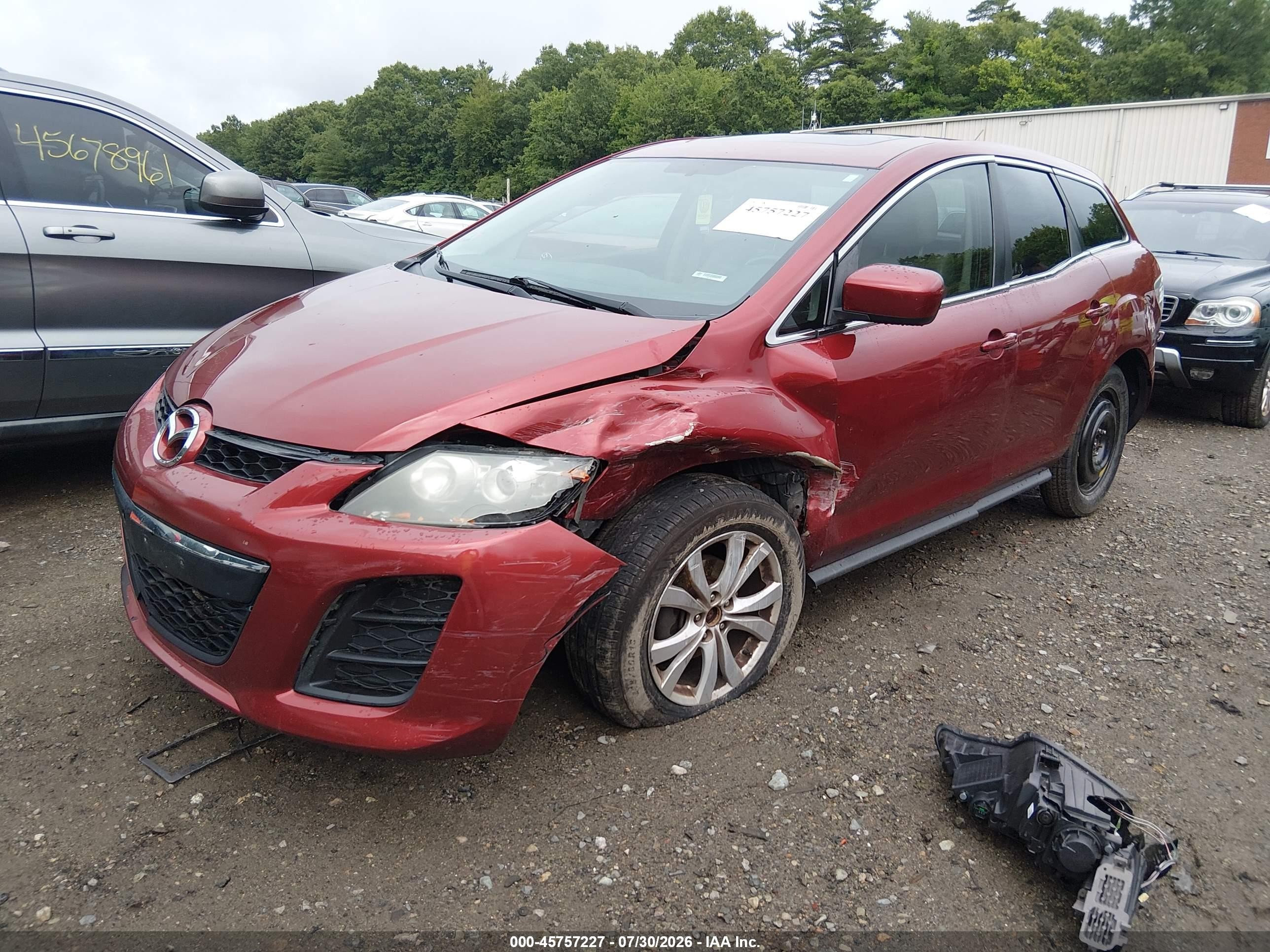 2011 Mazda Cx-7 S Touring Red vin: JM3ER4CLXB0368091