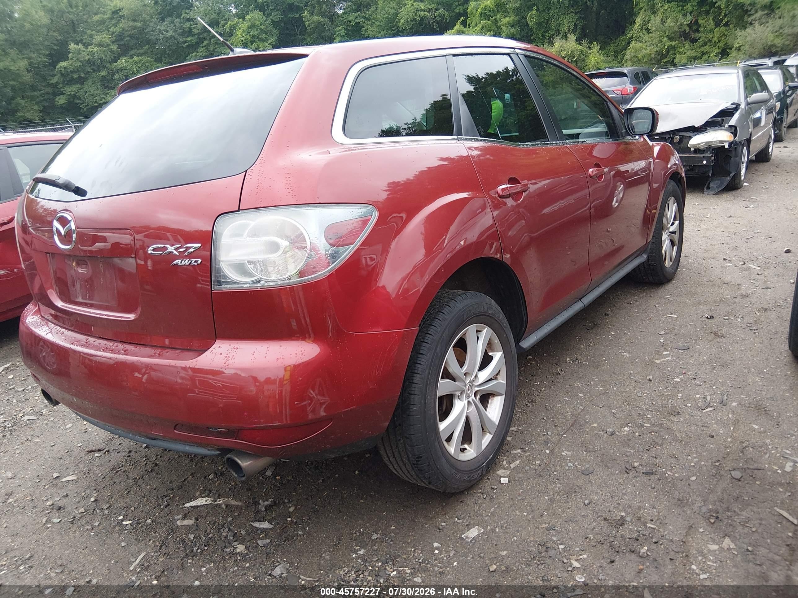 2011 Mazda Cx-7 S Touring Red vin: JM3ER4CLXB0368091