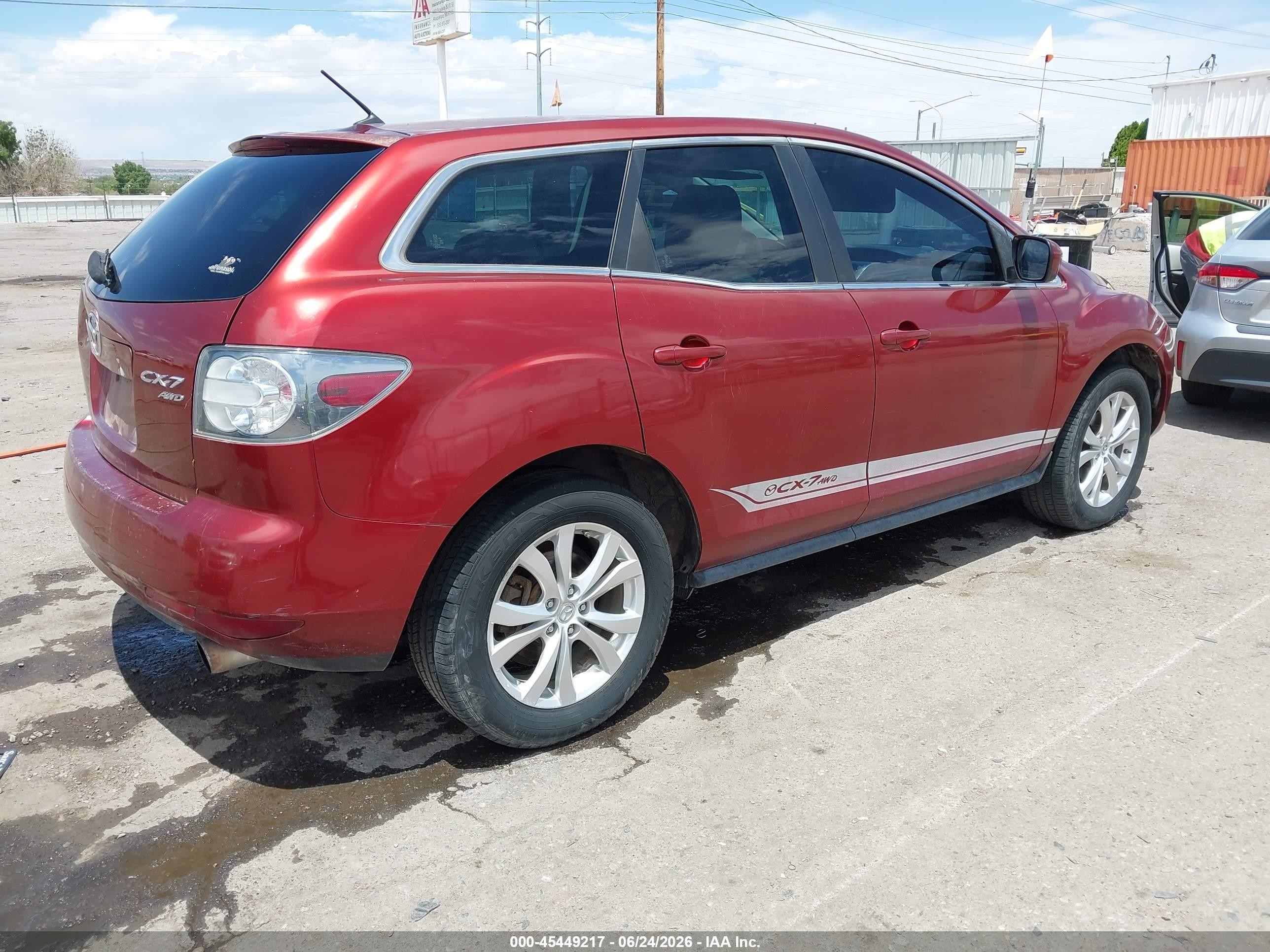 2010 Mazda Cx-7 S Touring Red vin: JM3ER4W32A0329988