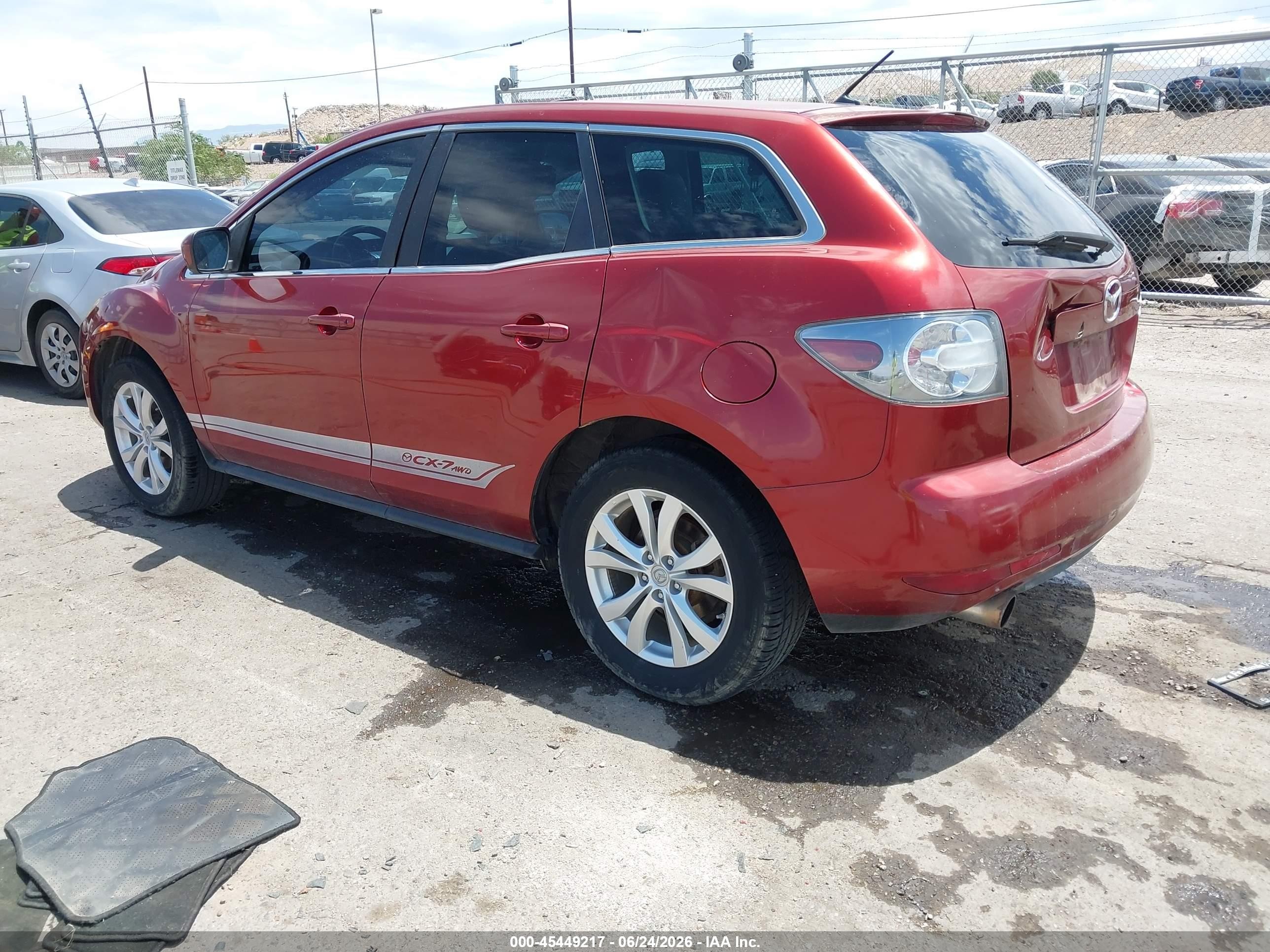 2010 Mazda Cx-7 S Touring Red vin: JM3ER4W32A0329988