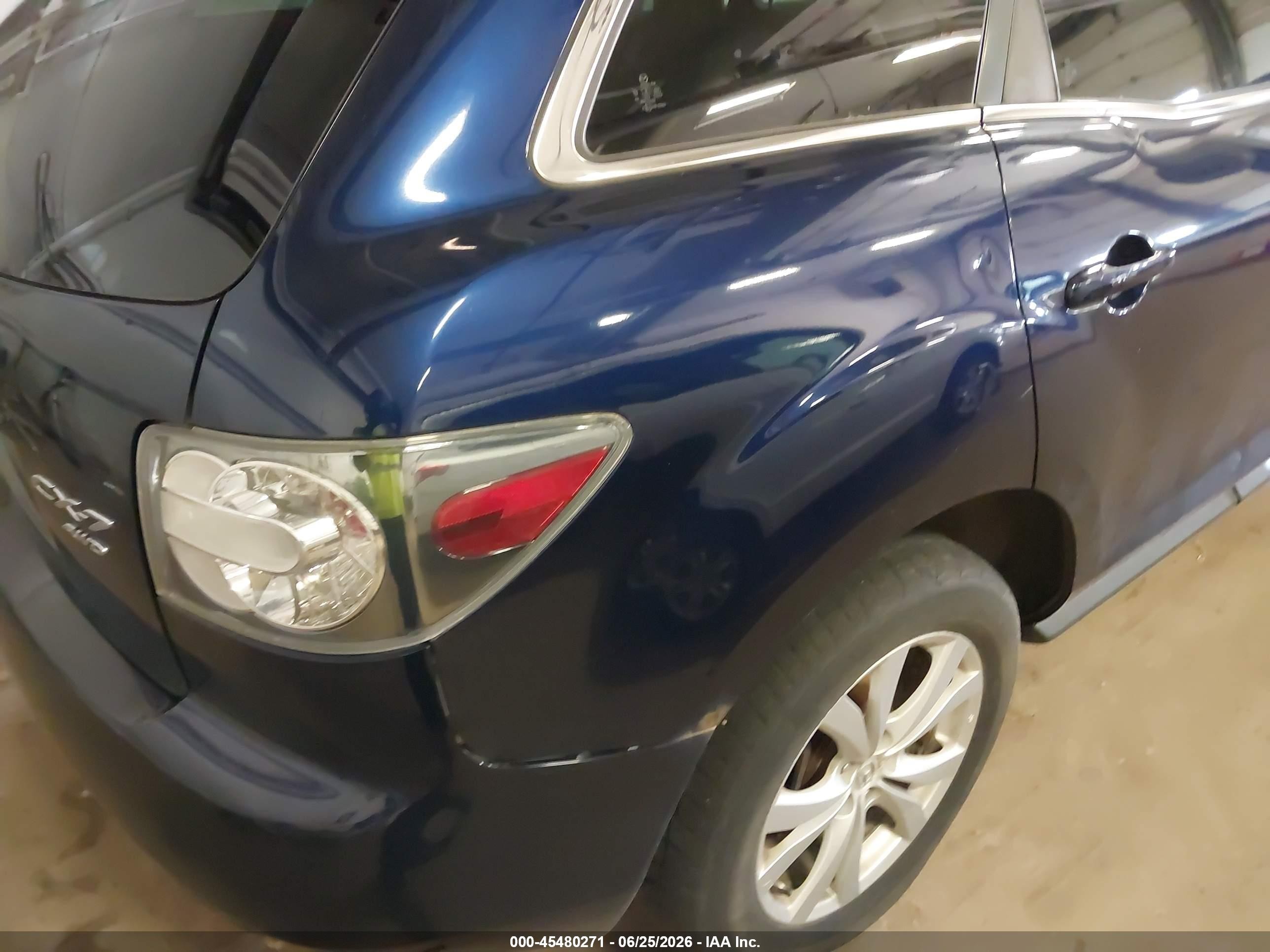 2010 Mazda Cx-7 S Touring Blue vin: JM3ER4W34A0316126
