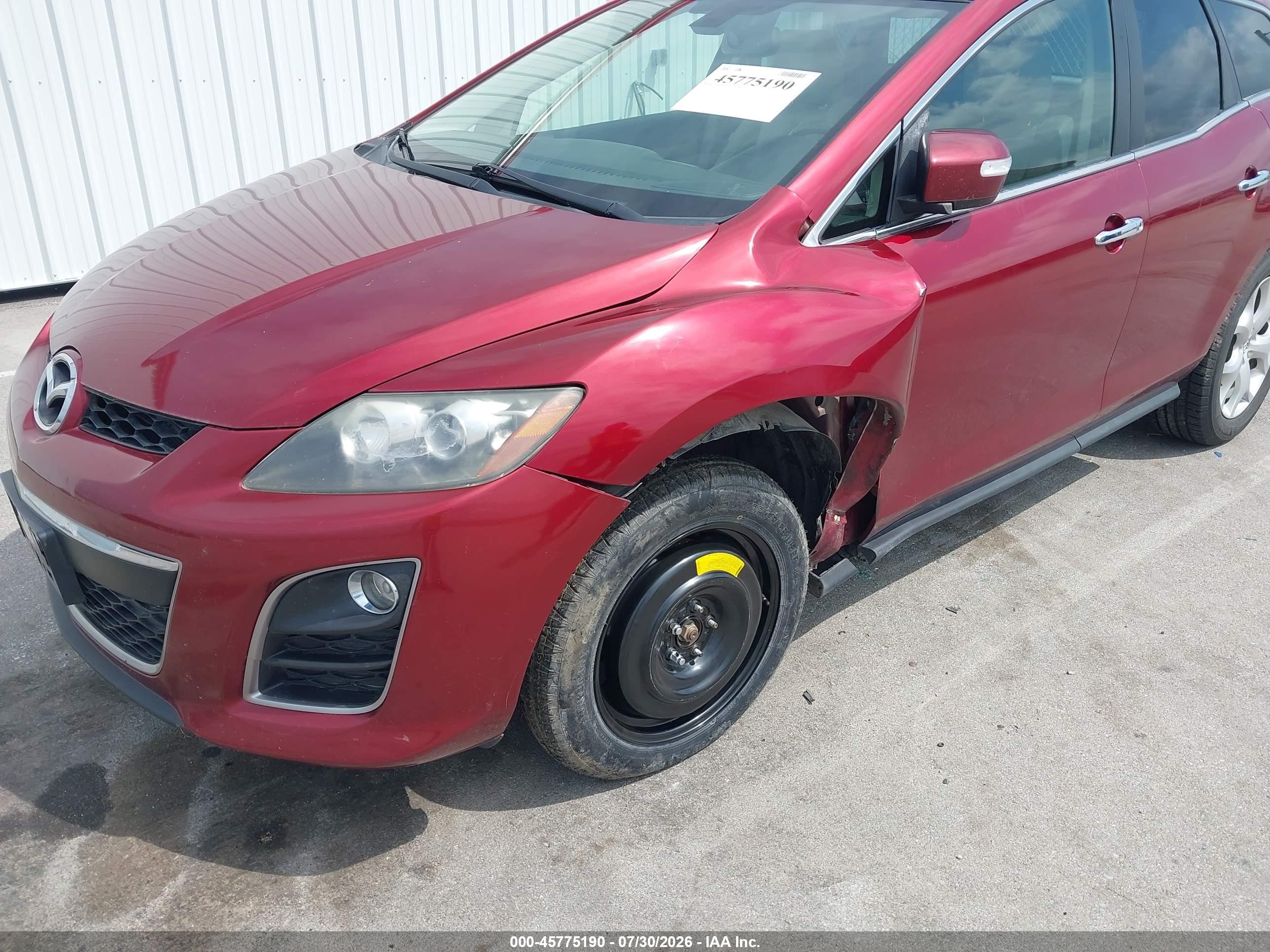 2010 Mazda Cx-7 S Grand Touring Red vin: JM3ER4W37A0302527