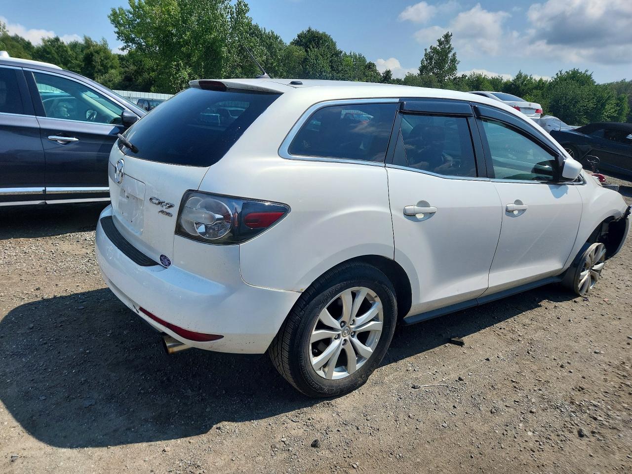 2010 Mazda Cx-7 White vin: JM3ER4WL0A0304359