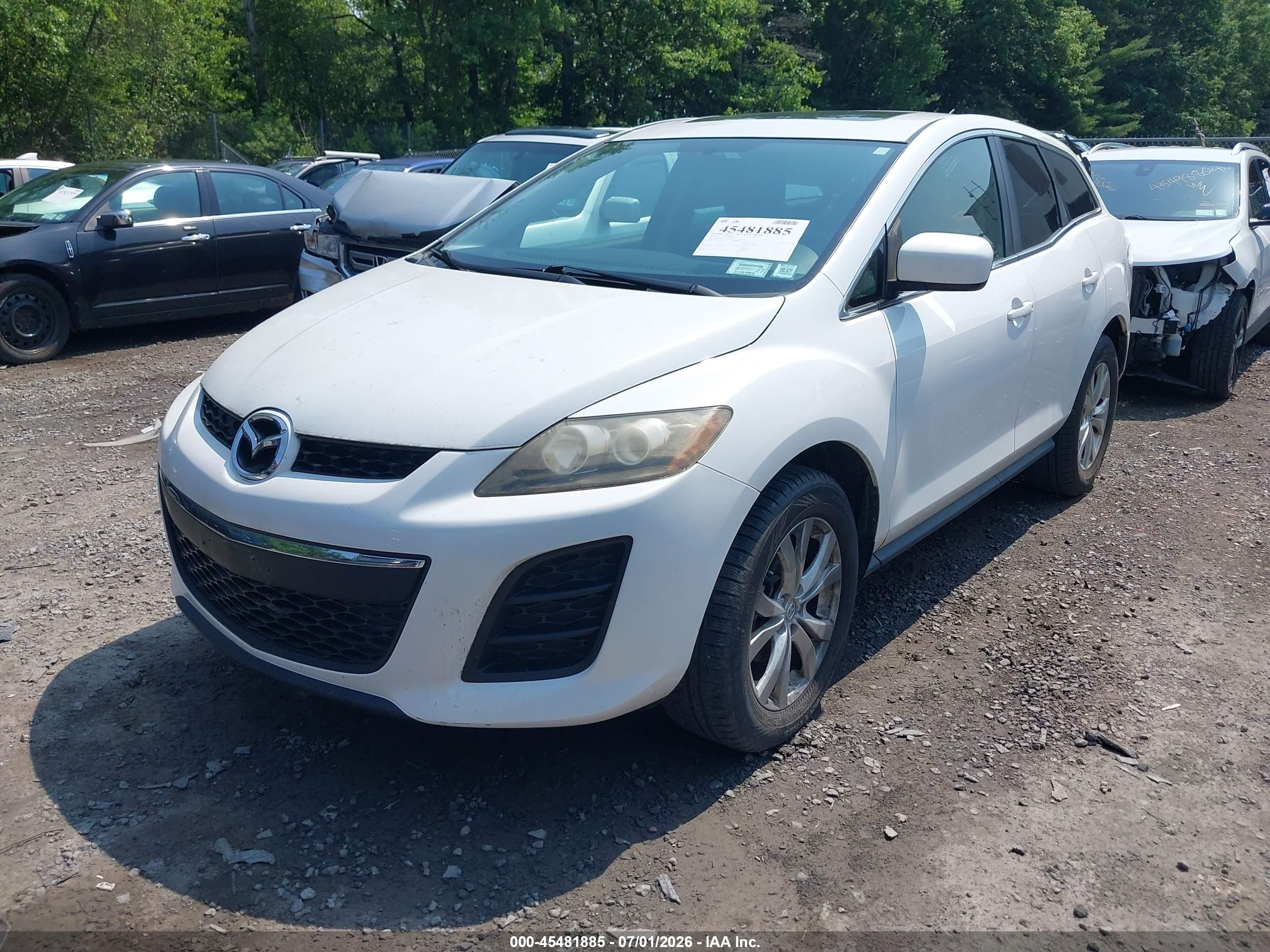 2010 Mazda Cx-7 S Touring White vin: JM3ER4WL3A0321110