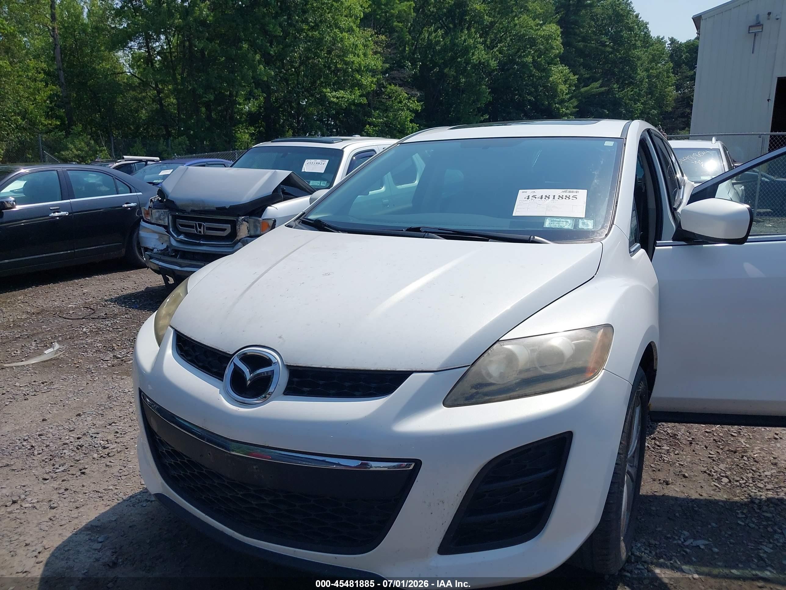 2010 Mazda Cx-7 S Touring White vin: JM3ER4WL3A0321110