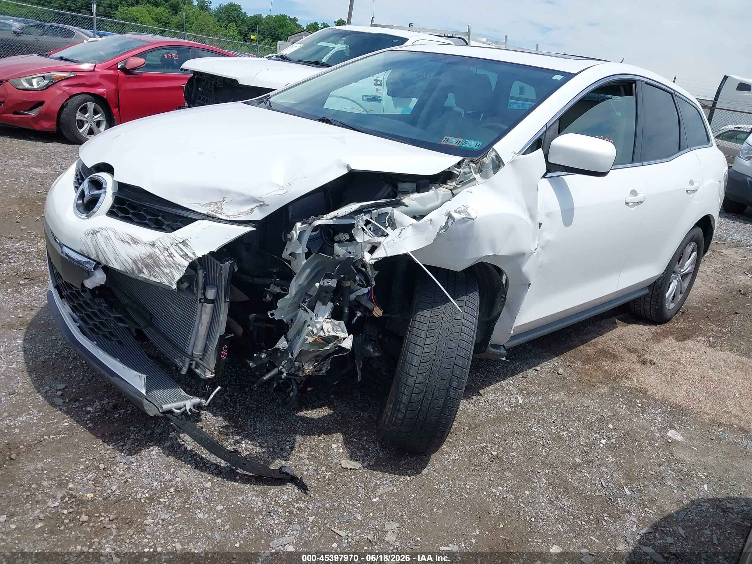 2010 Mazda Cx-7 S Touring White vin: JM3ER4WL6A0300980