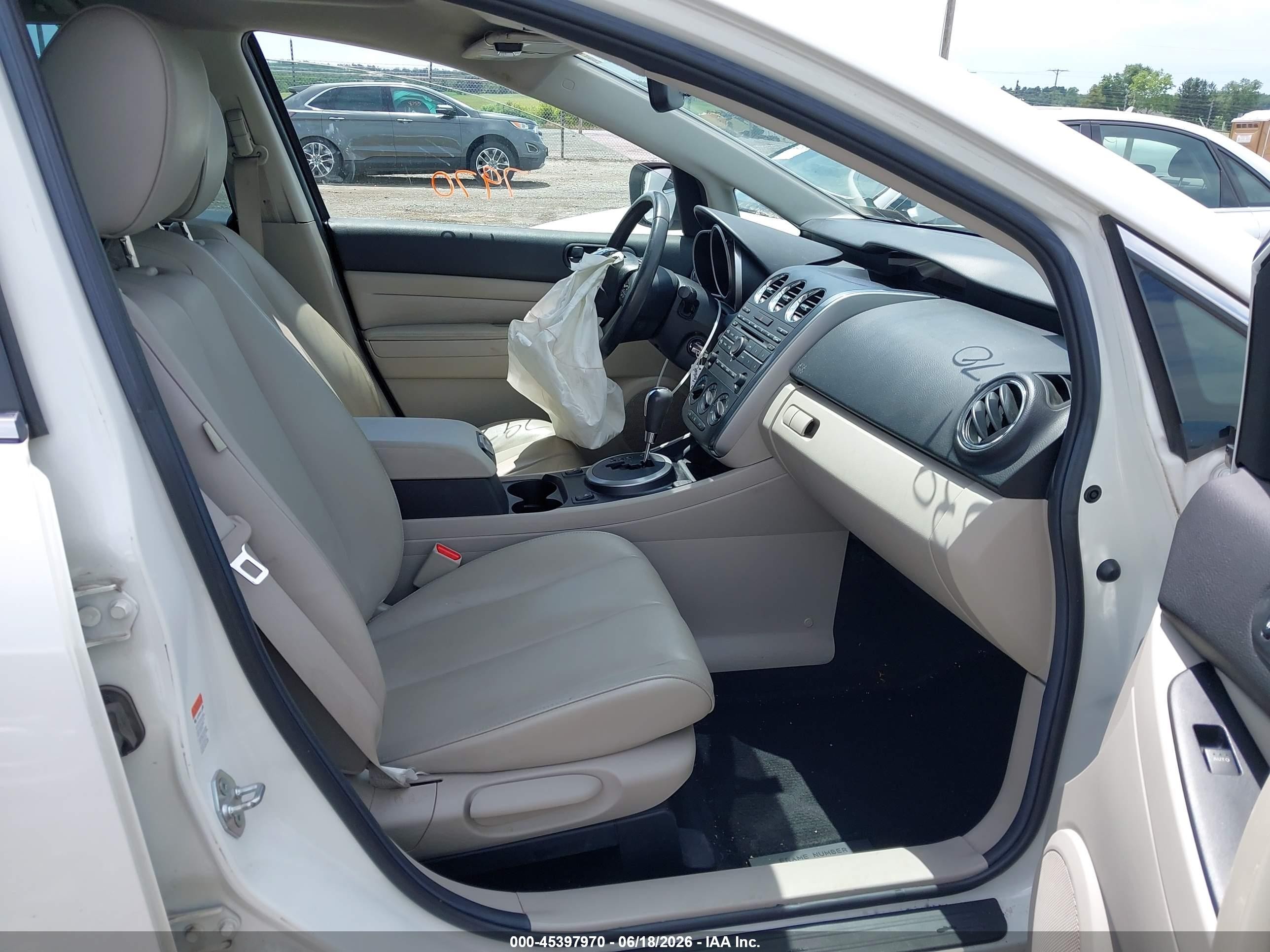 2010 Mazda Cx-7 S Touring White vin: JM3ER4WL6A0300980