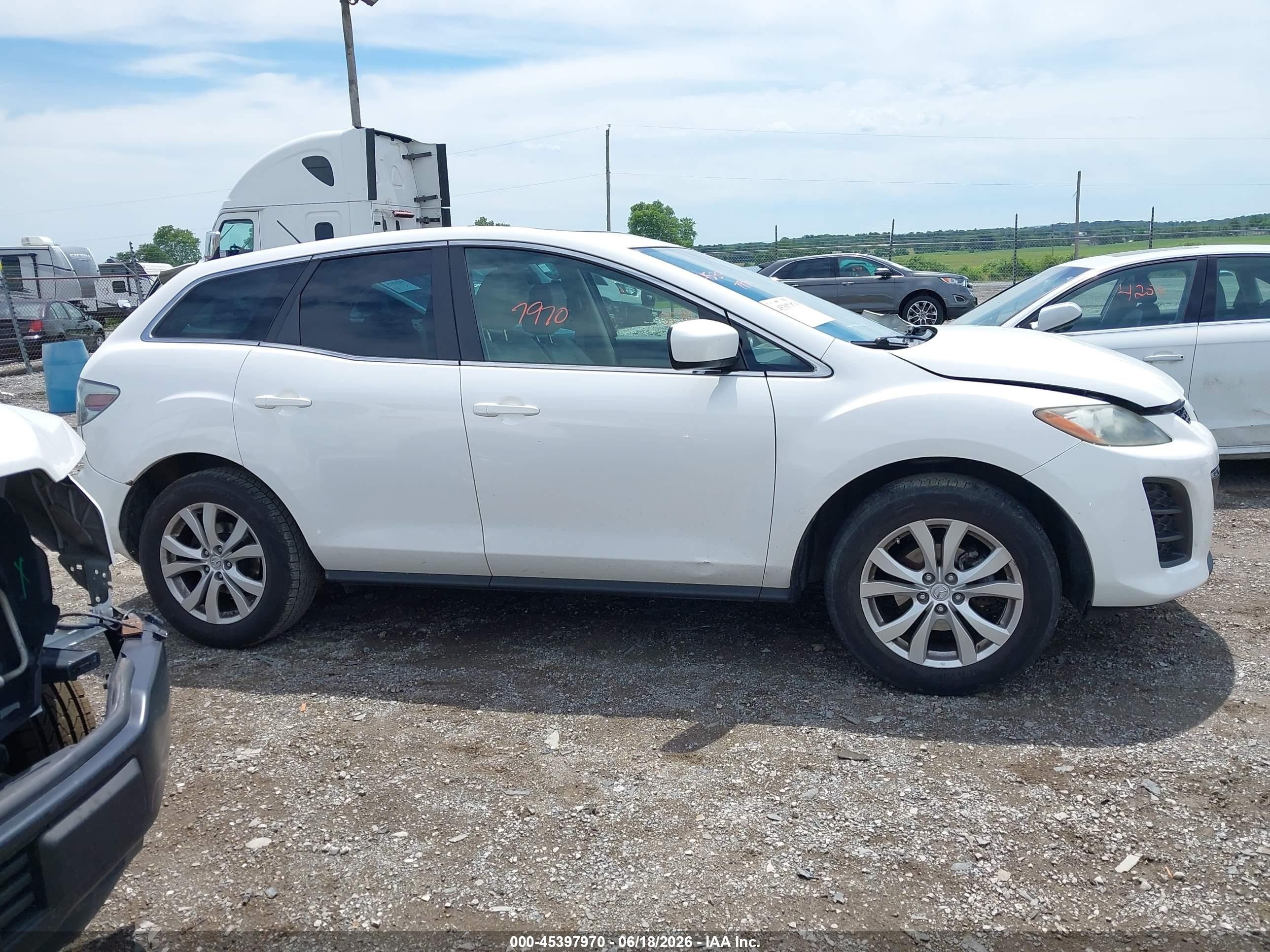 2010 Mazda Cx-7 S Touring White vin: JM3ER4WL6A0300980