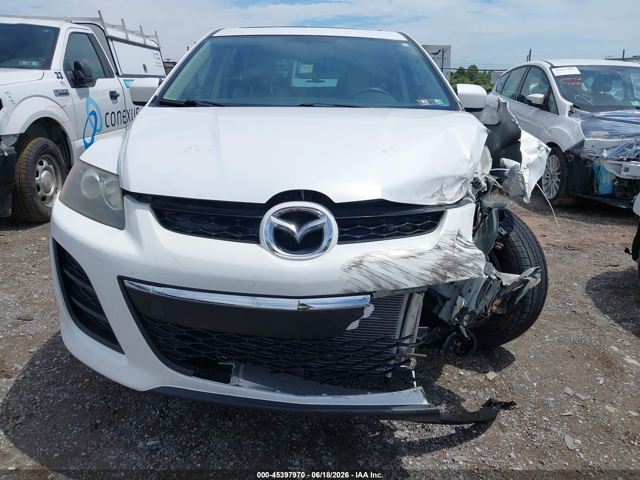 2010 Mazda Cx-7 S Touring White vin: JM3ER4WL6A0300980