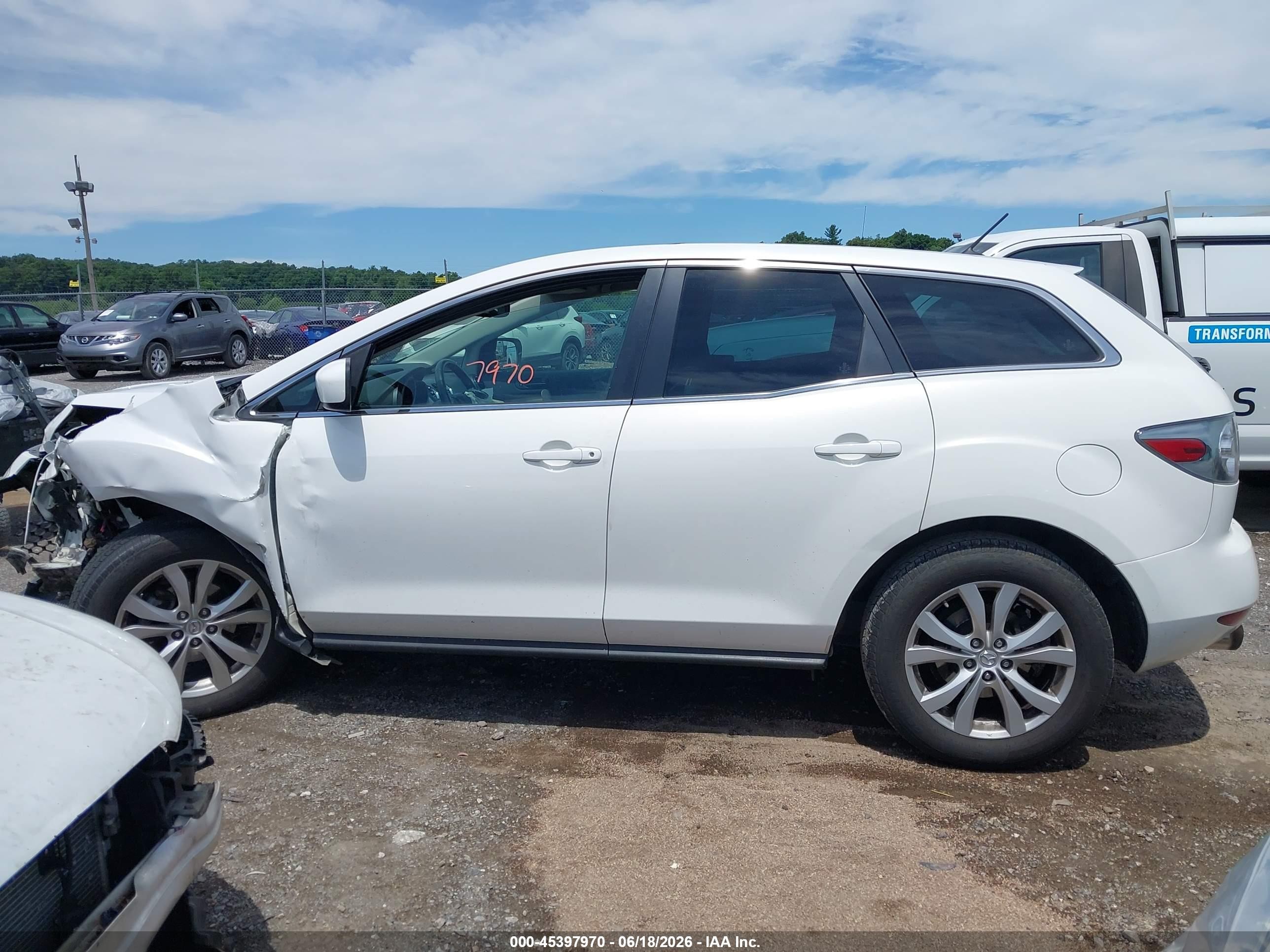 2010 Mazda Cx-7 S Touring White vin: JM3ER4WL6A0300980